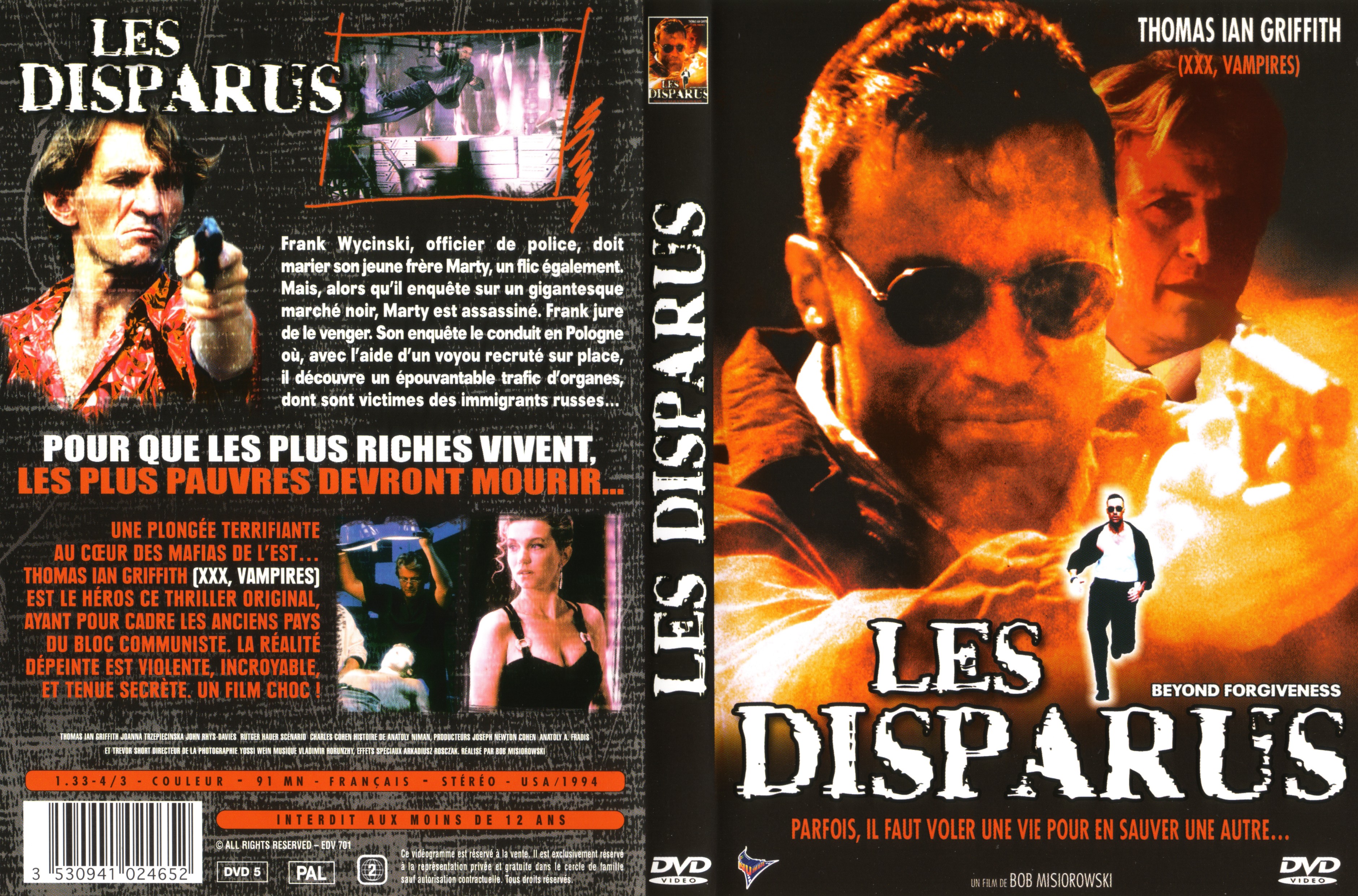 Jaquette DVD Les disparus