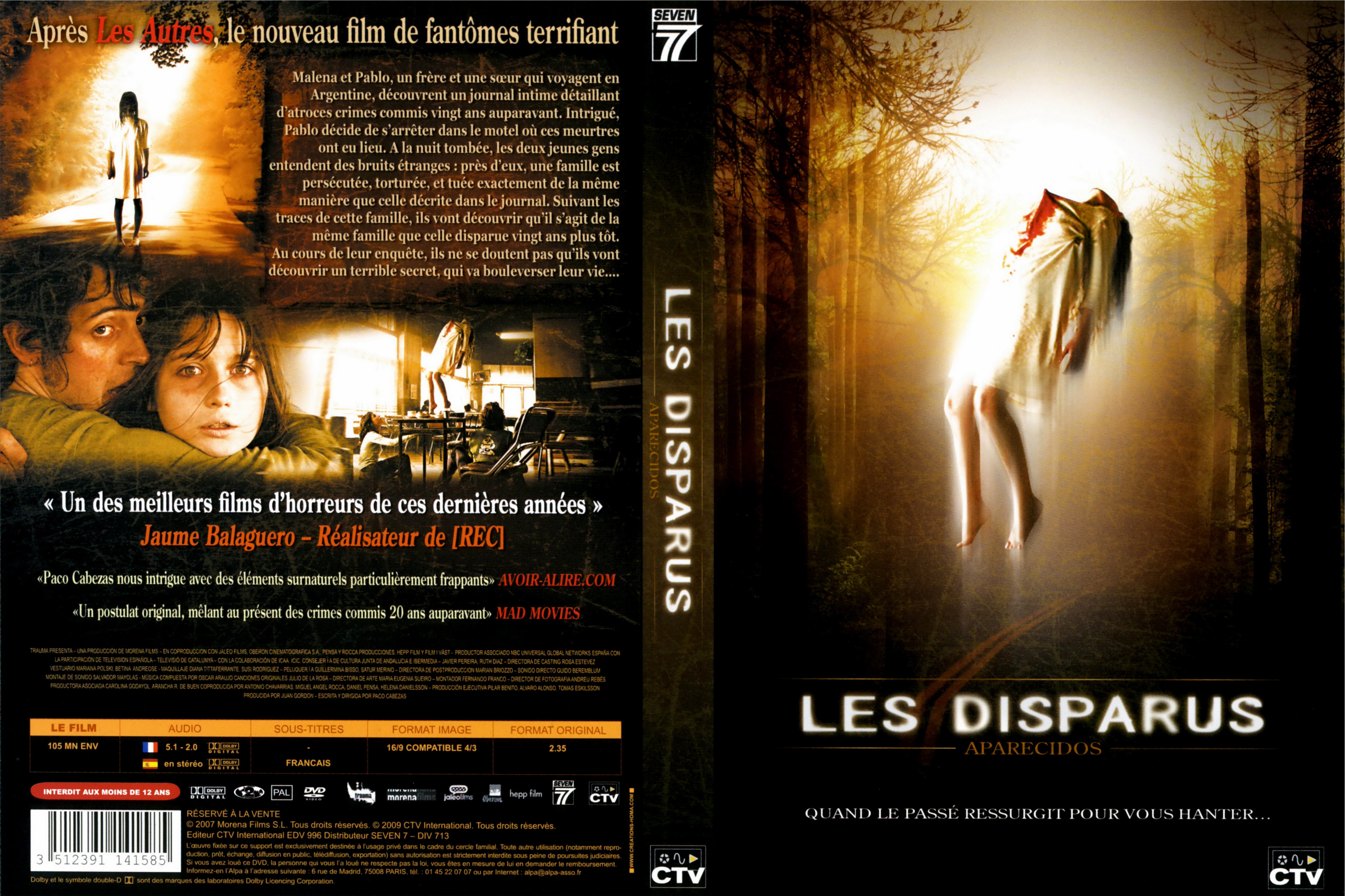 Jaquette DVD Les disparus (2007)