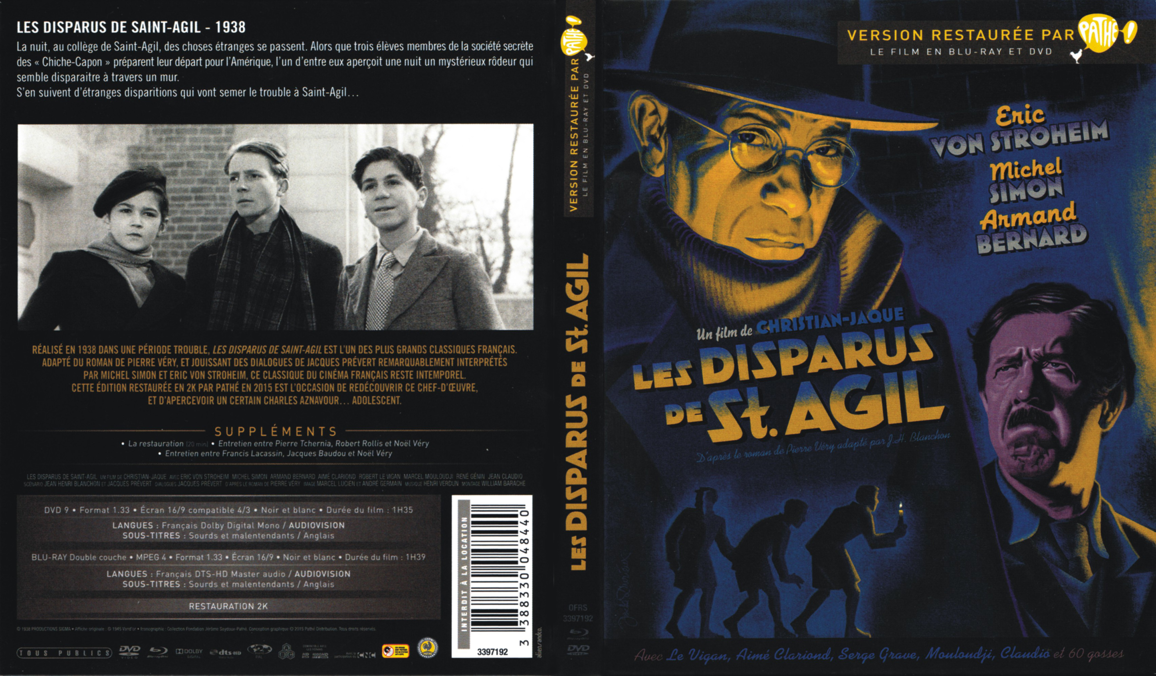 Jaquette DVD Les disparus de Saint-Agil (BLU-RAY)