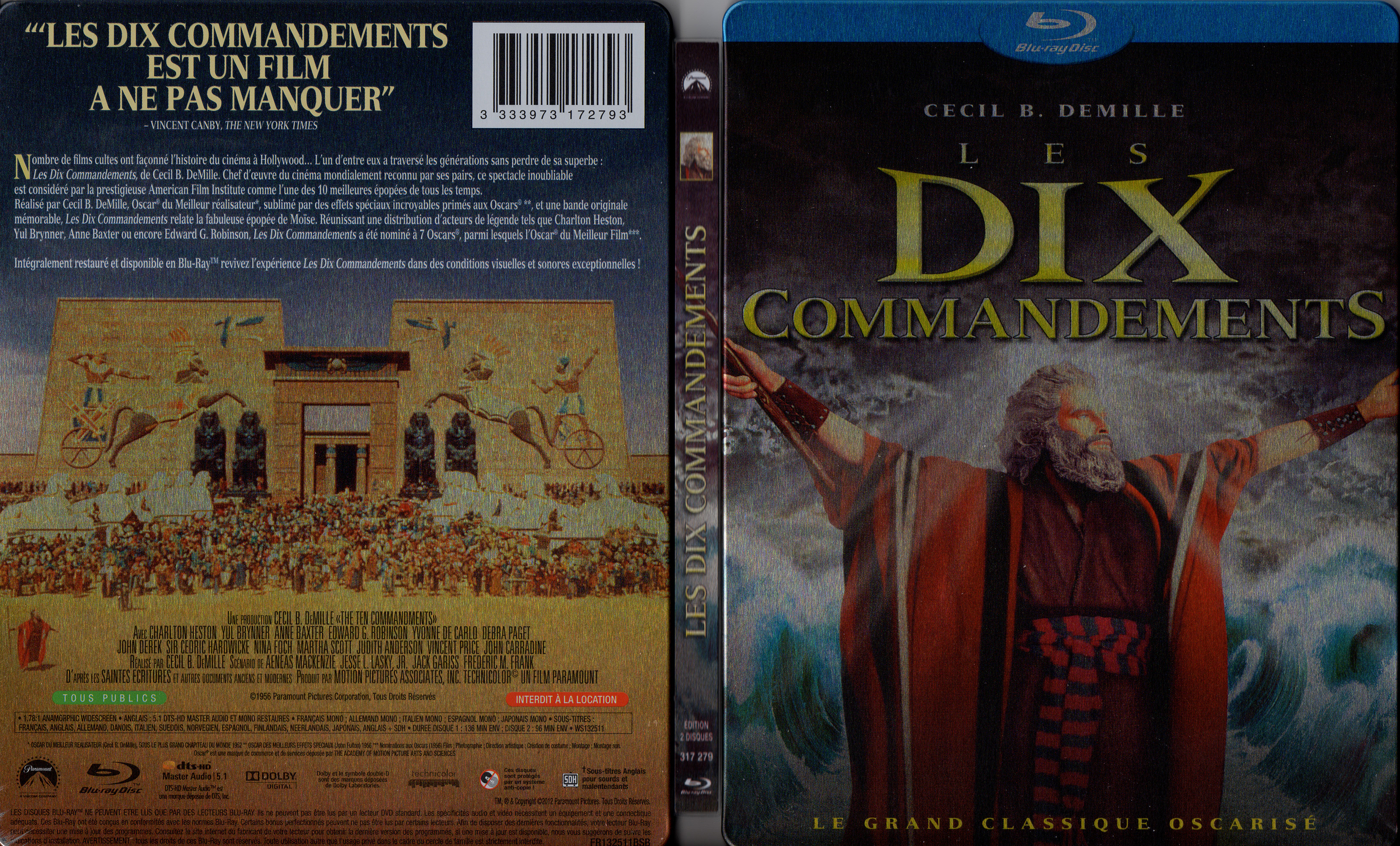 Jaquette DVD Les dix commandements (BLU-RAY)