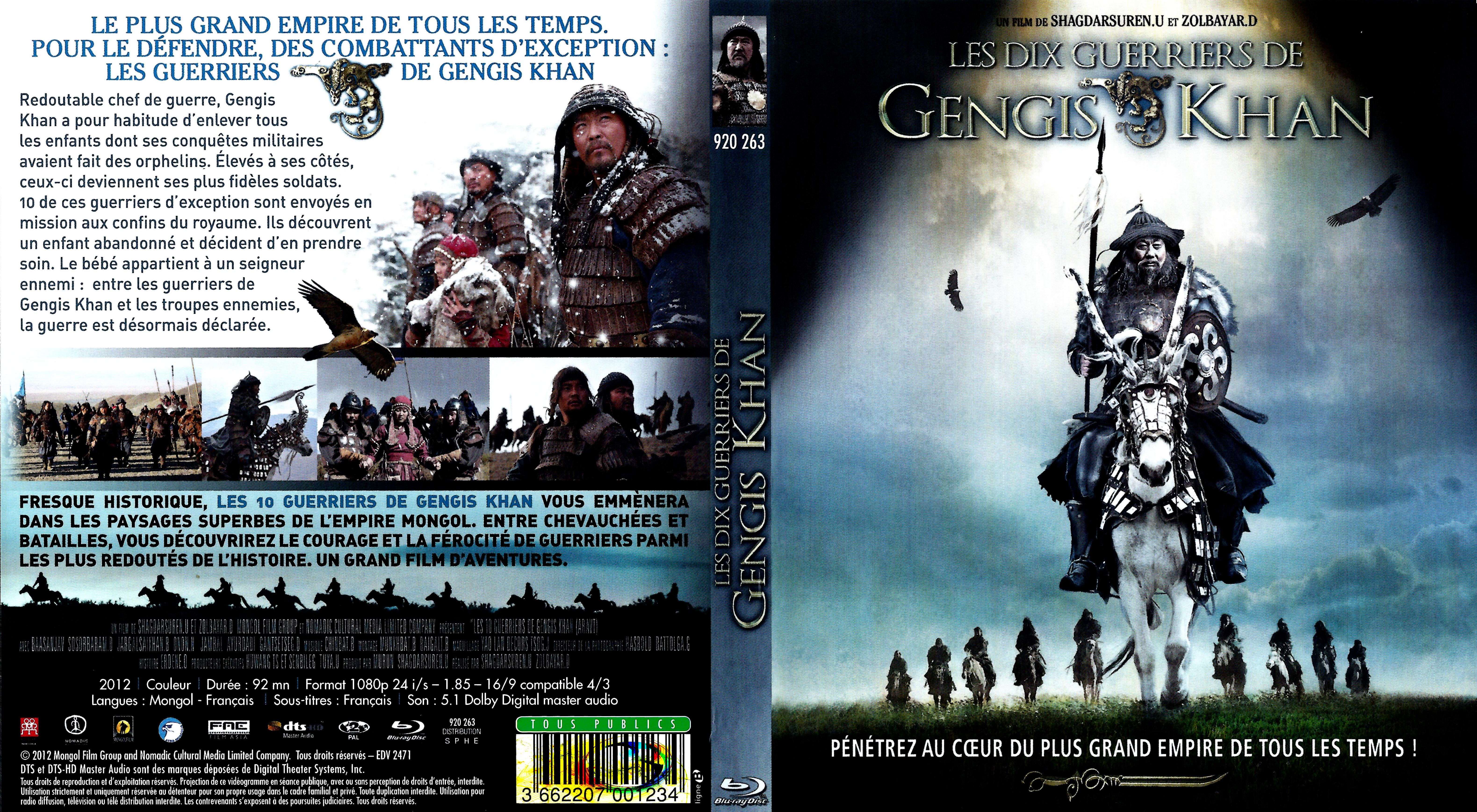 Jaquette DVD Les dix guerriers de gengis khan (BLU-RAY)