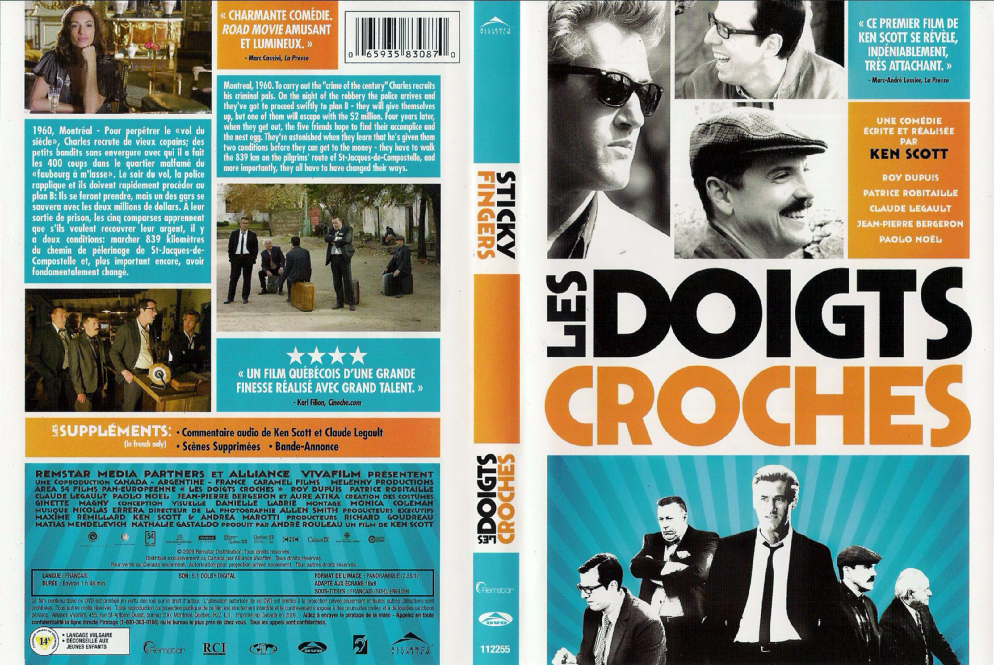 Jaquette DVD Les doigts croches (Canadienne)
