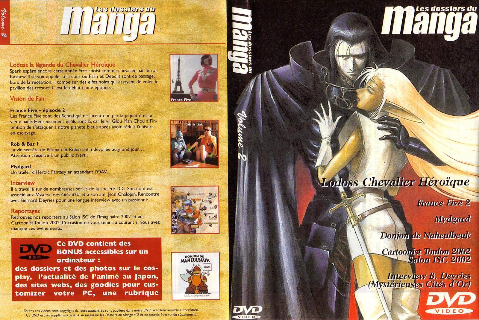 Jaquette DVD Les dossiers du manga vol 02