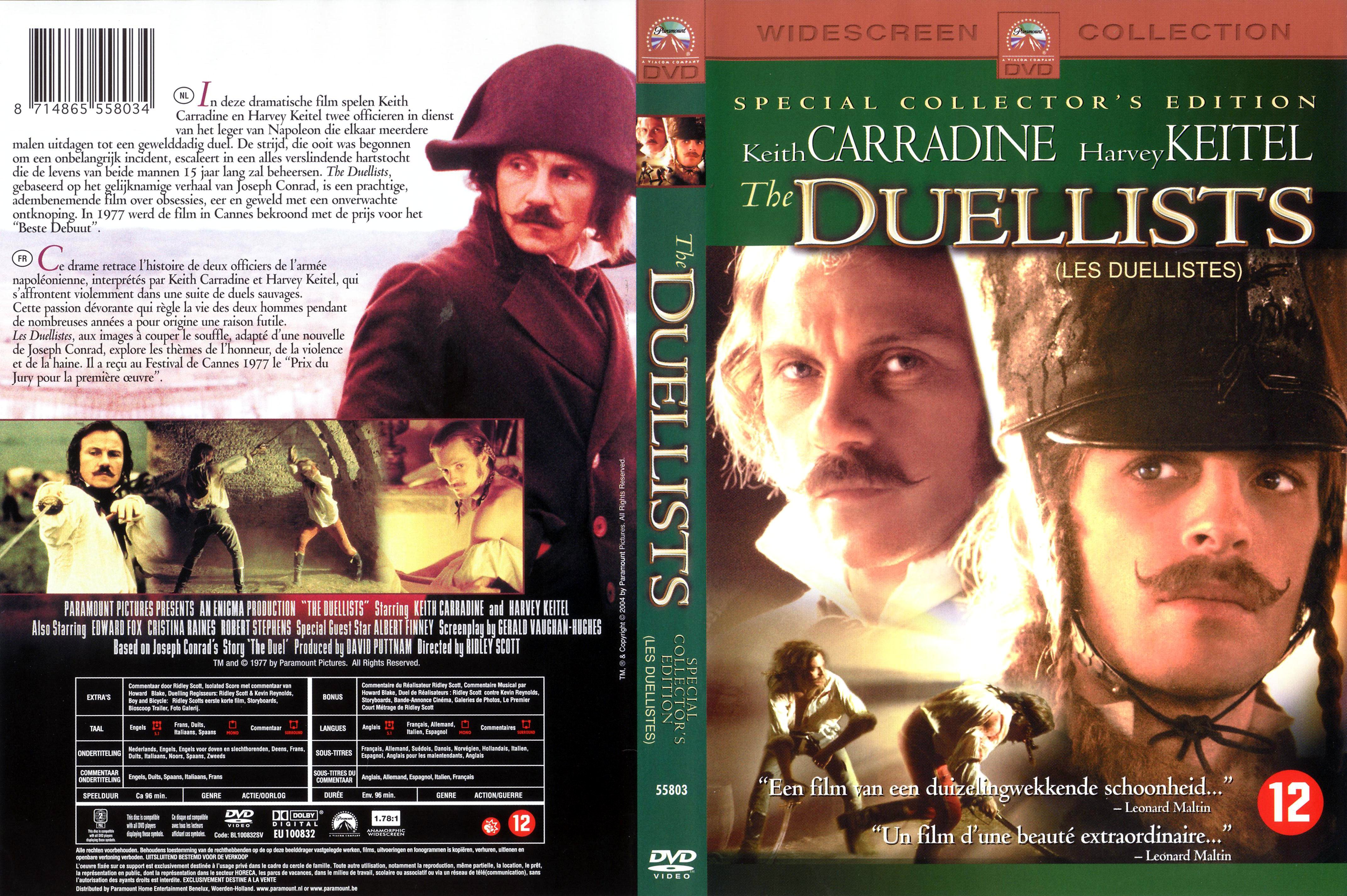 Jaquette DVD Les duellistes v2