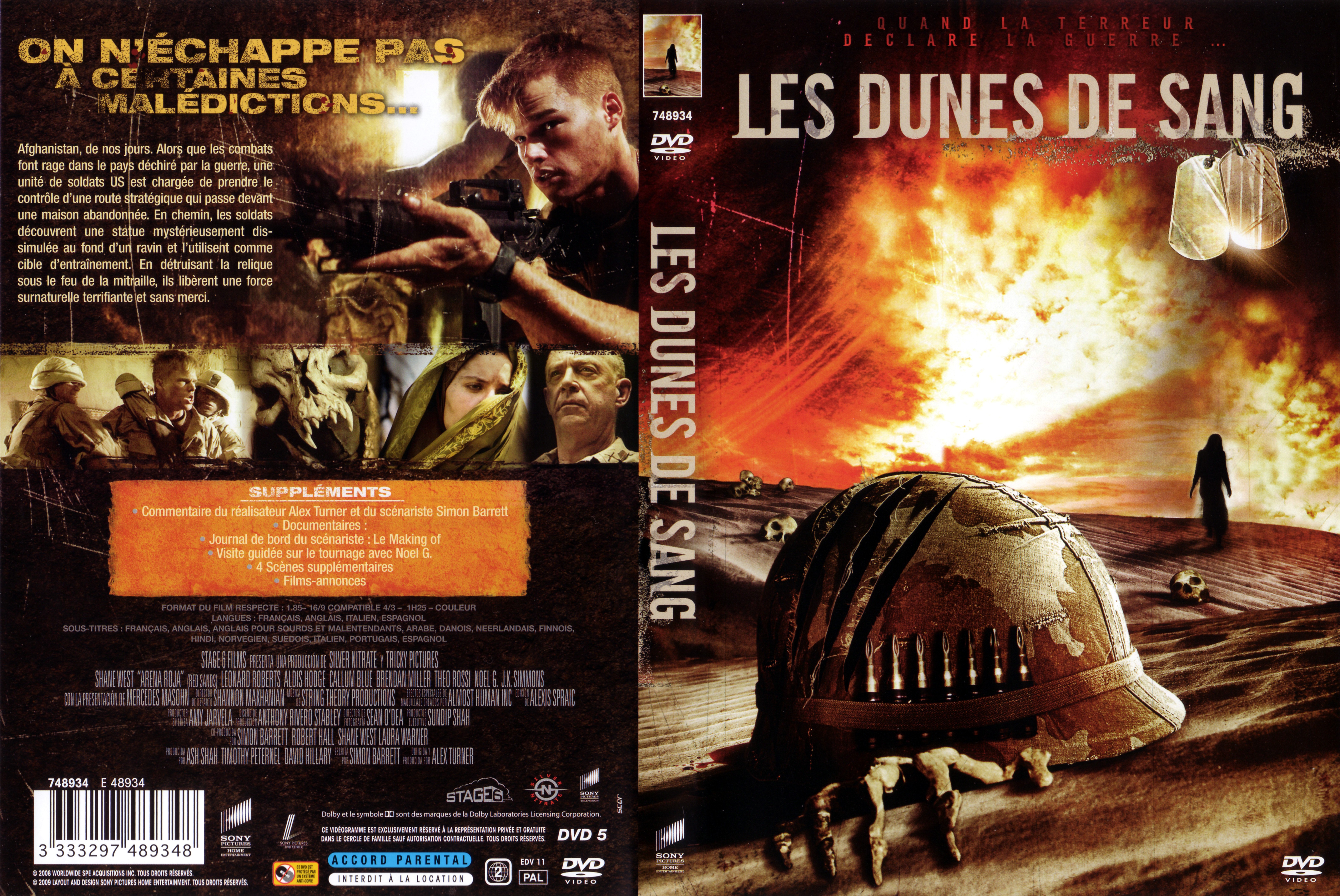 Jaquette DVD Les dunes de sang