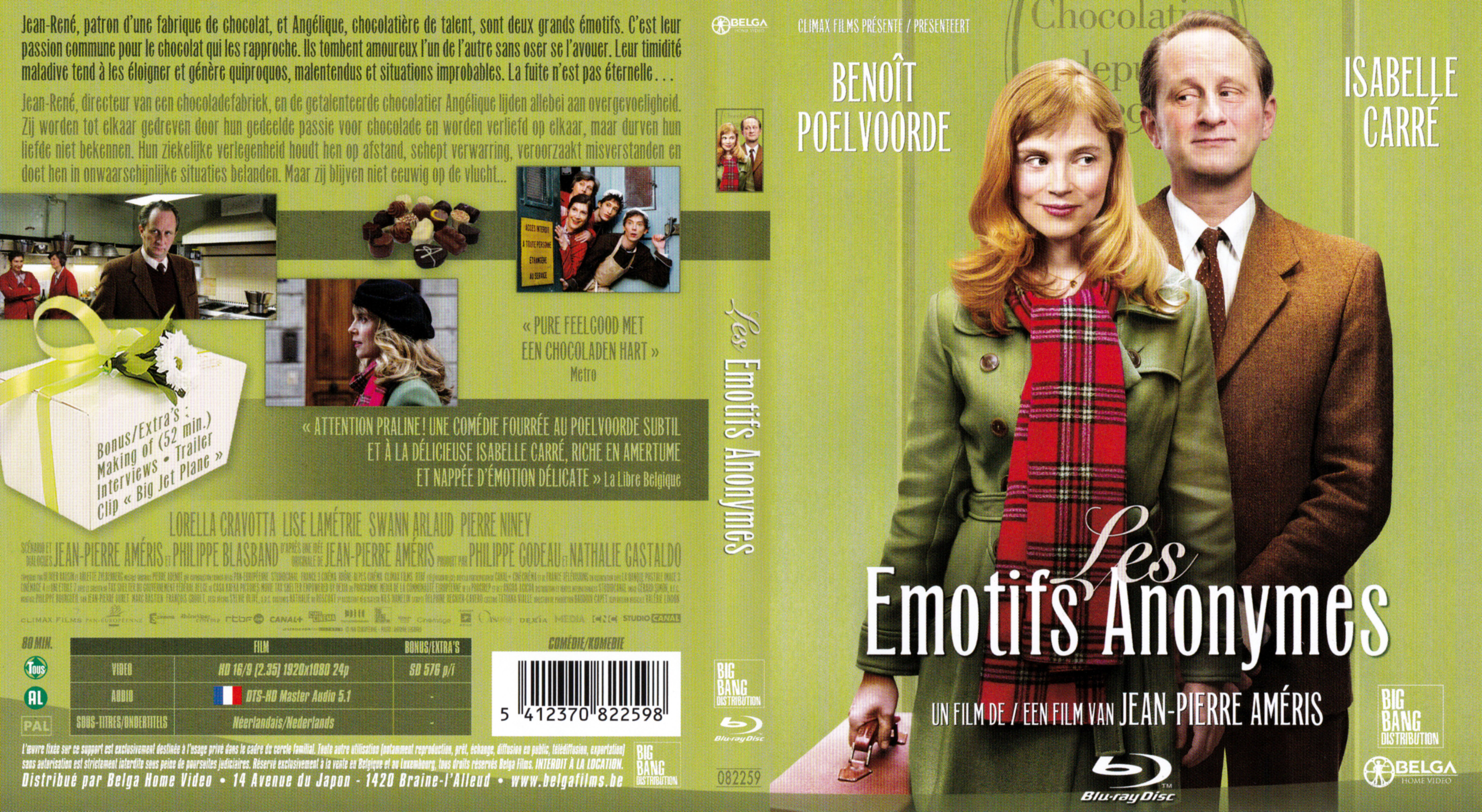 Jaquette DVD Les motifs anonymes (BLU-RAY)
