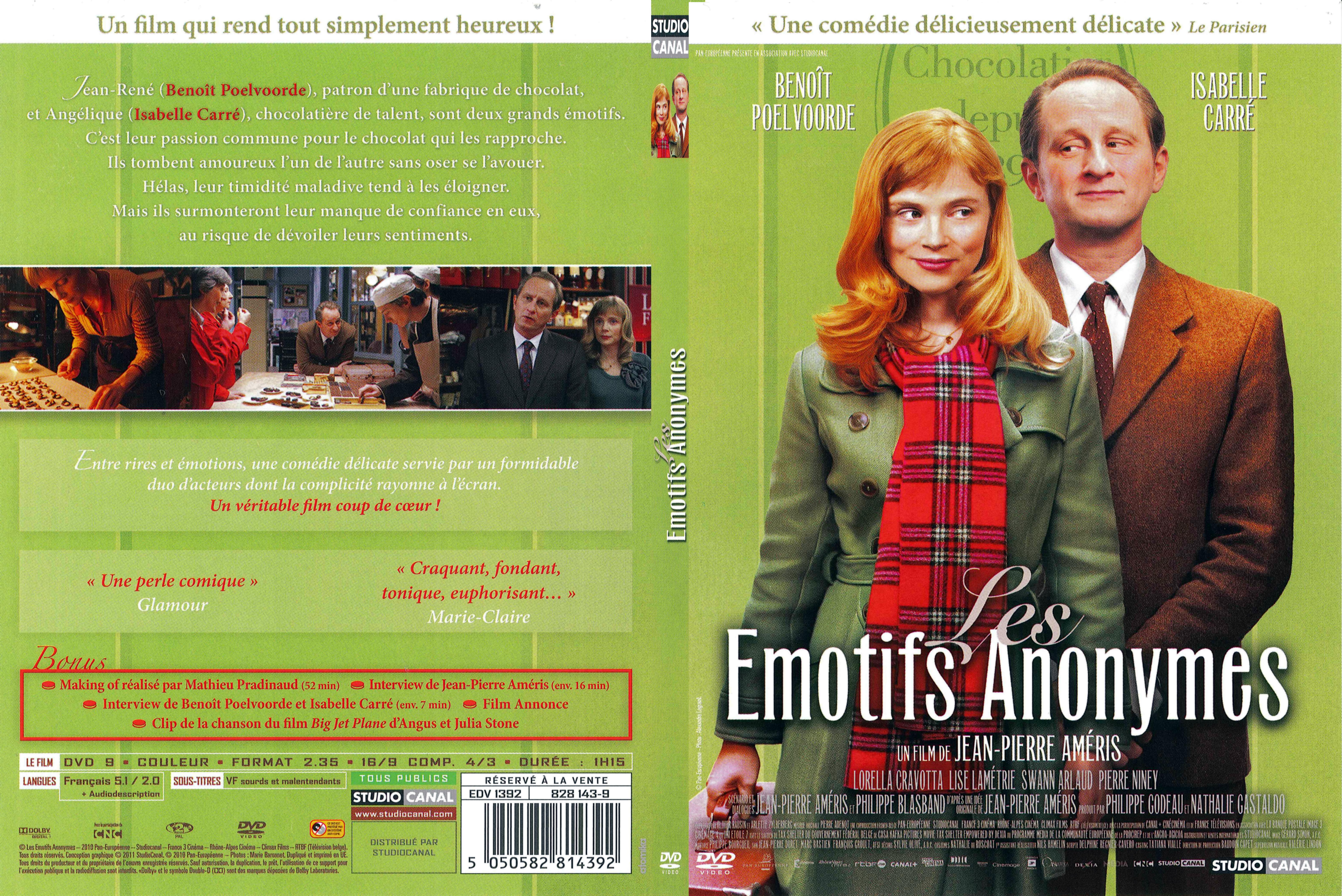 Jaquette DVD Les emotifs anonymes - SLIM