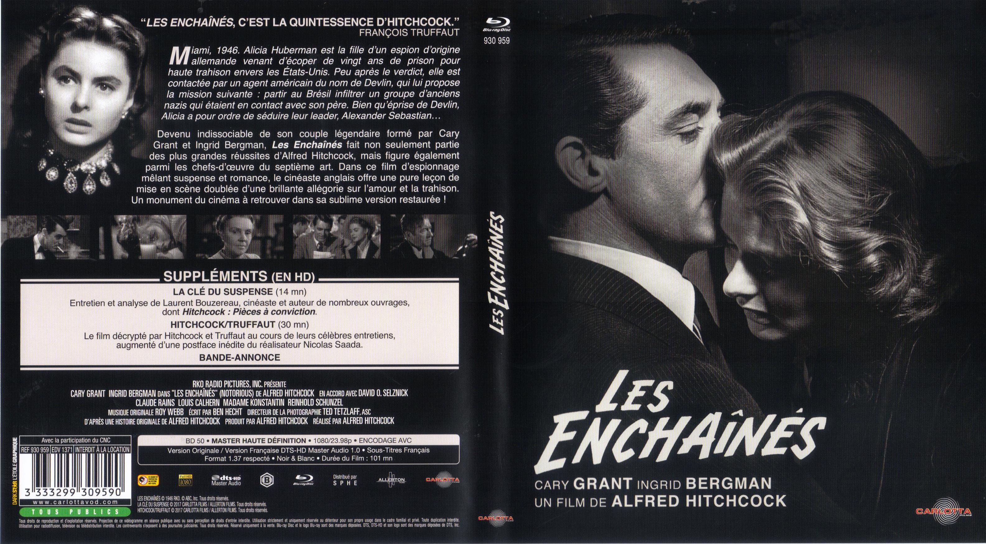 Jaquette DVD Les enchains (BLU-RAY)