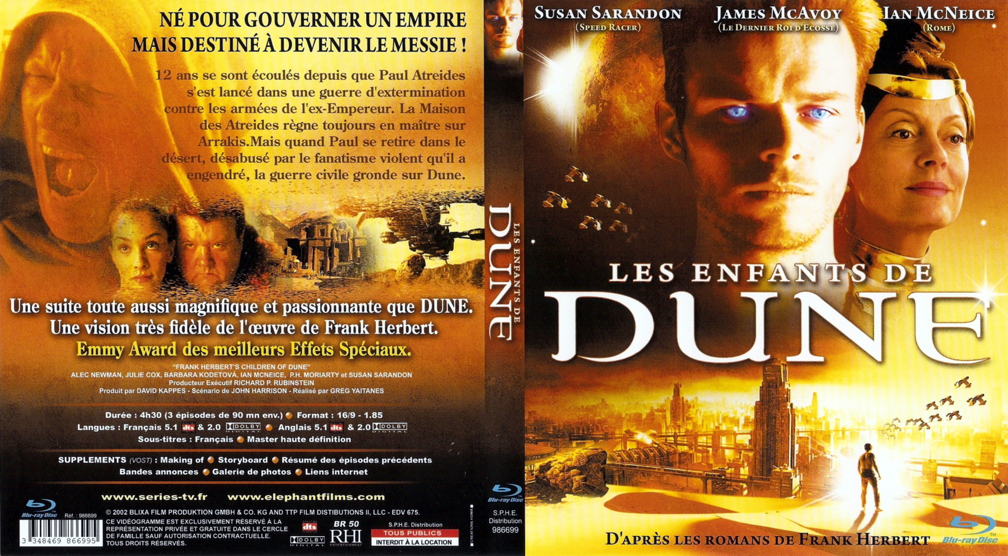 Jaquette DVD Les enfants de Dune (BLU-RAY)