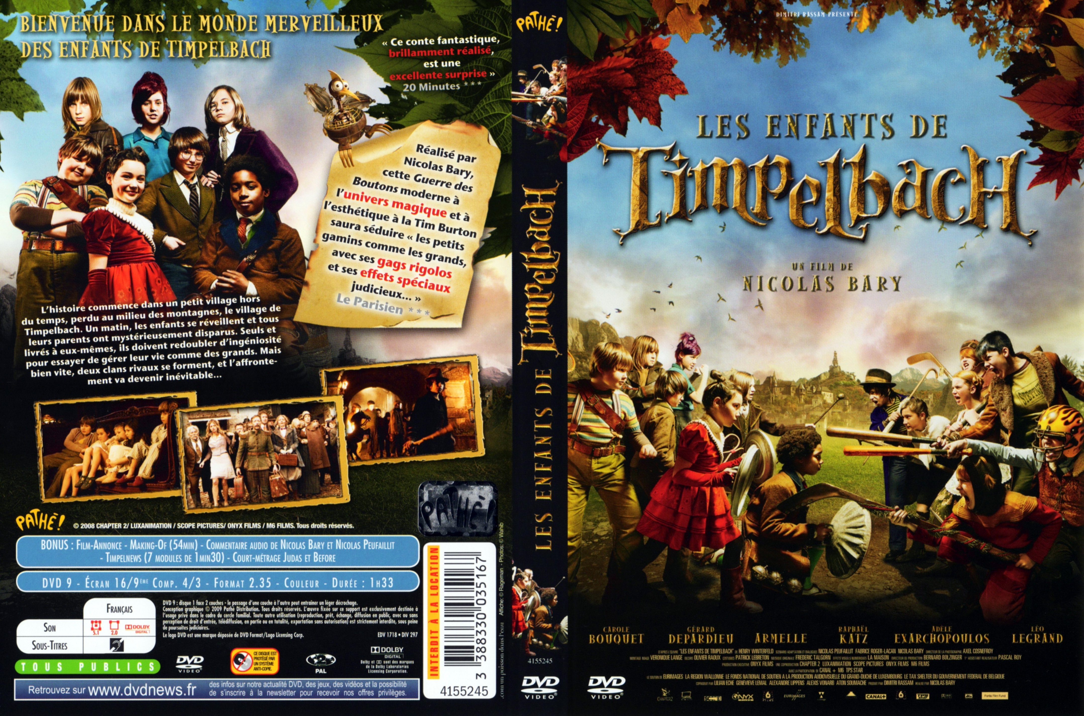 Jaquette DVD Les enfants de Timpelbach