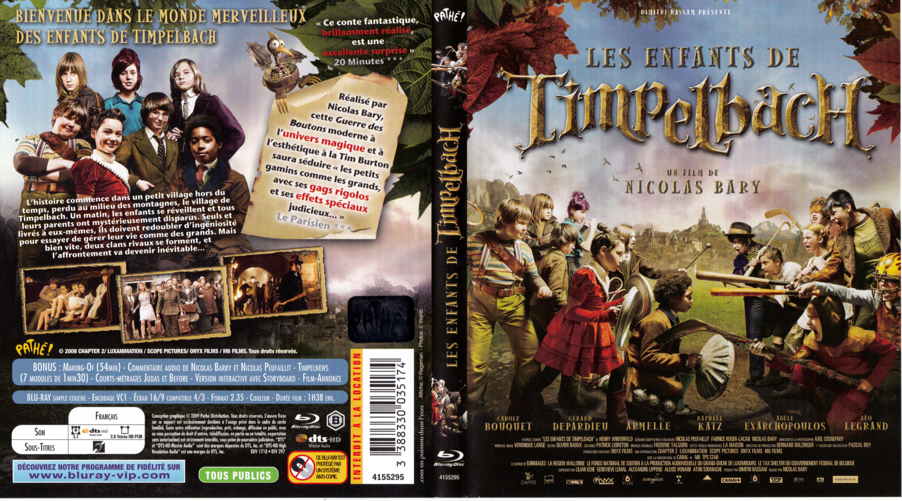 Jaquette DVD Les enfants de Timpelbach (BLU-RAY)