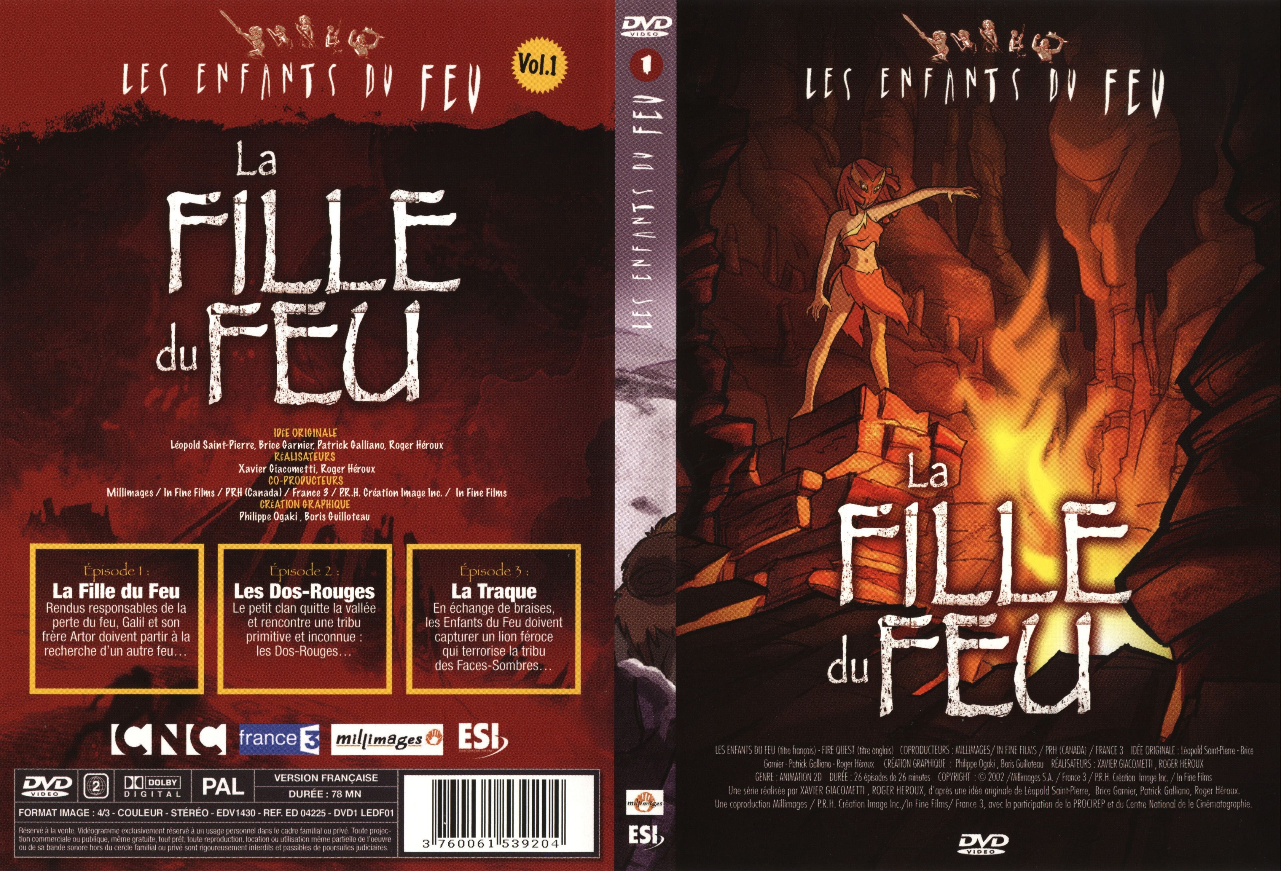 Jaquette DVD Les enfants du feu vol 1