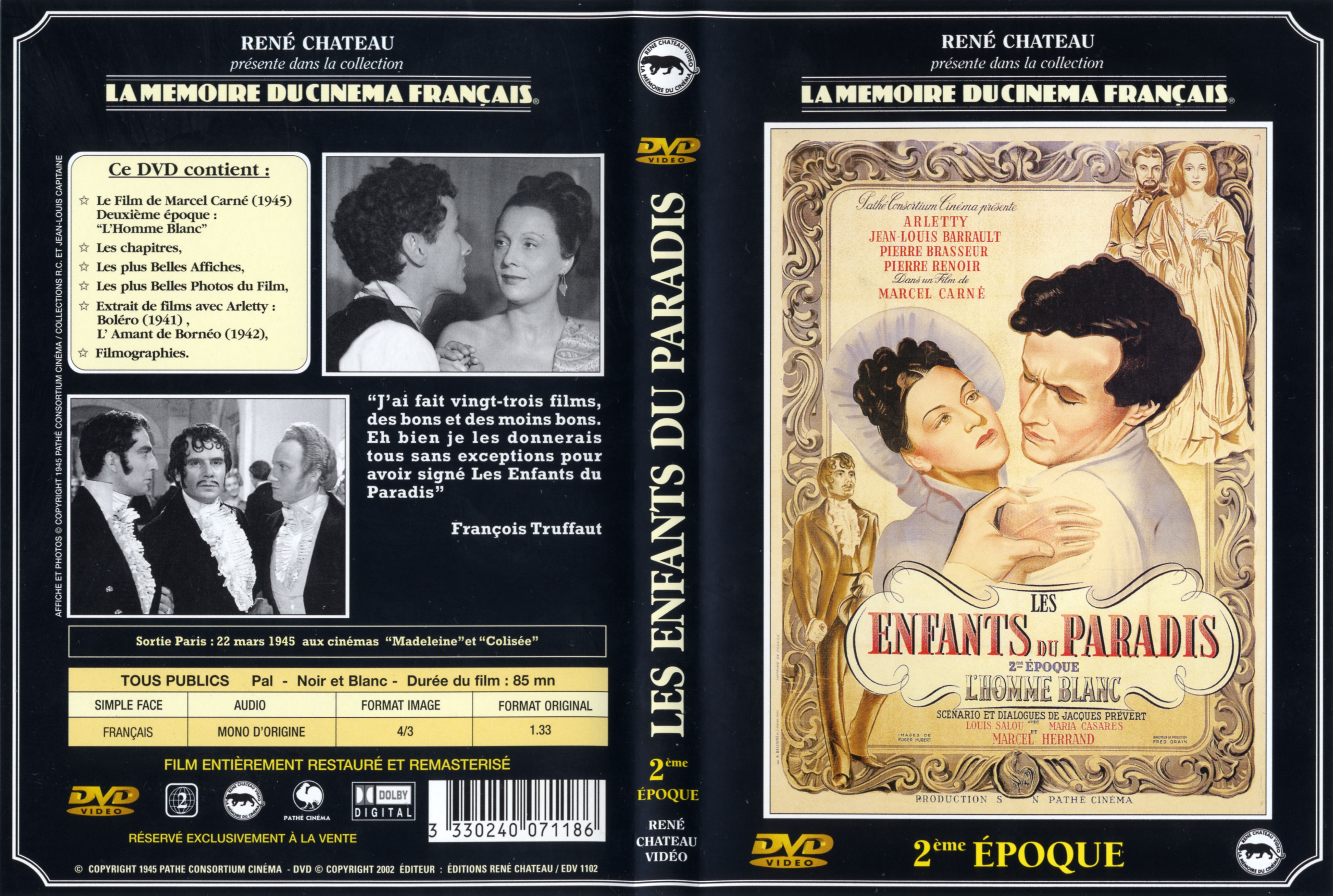 Jaquette DVD Les enfants du paradis 2 me poque