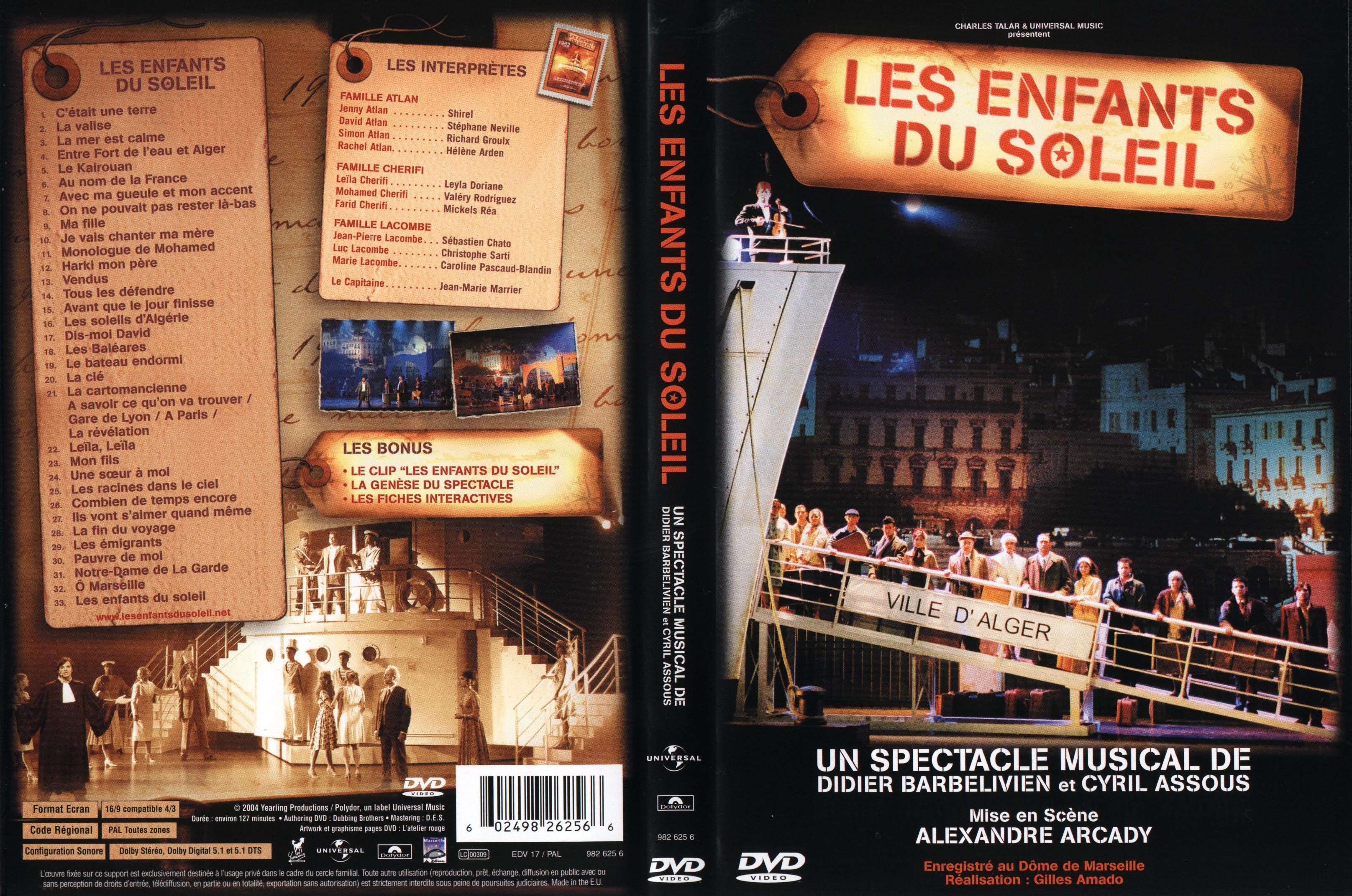 Jaquette DVD Les enfants du soleil