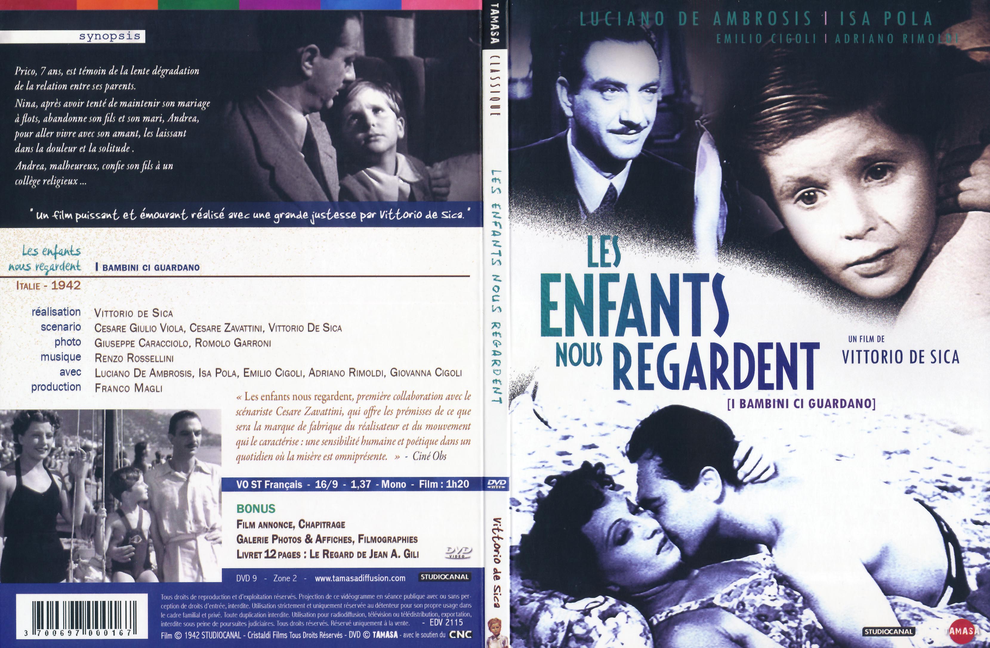 Jaquette DVD Les enfants nous regardent