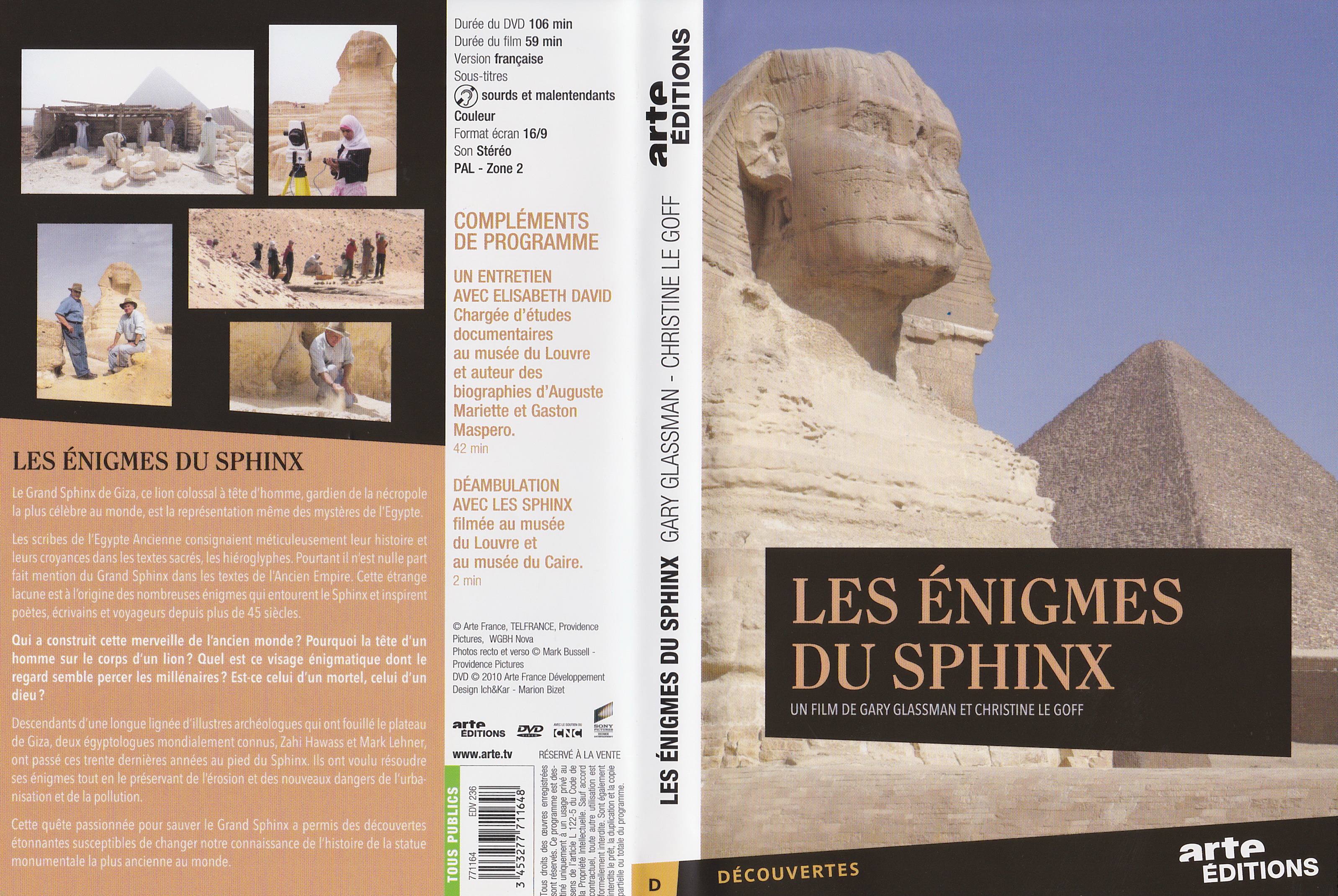 Jaquette DVD Les enigmes du sphinx