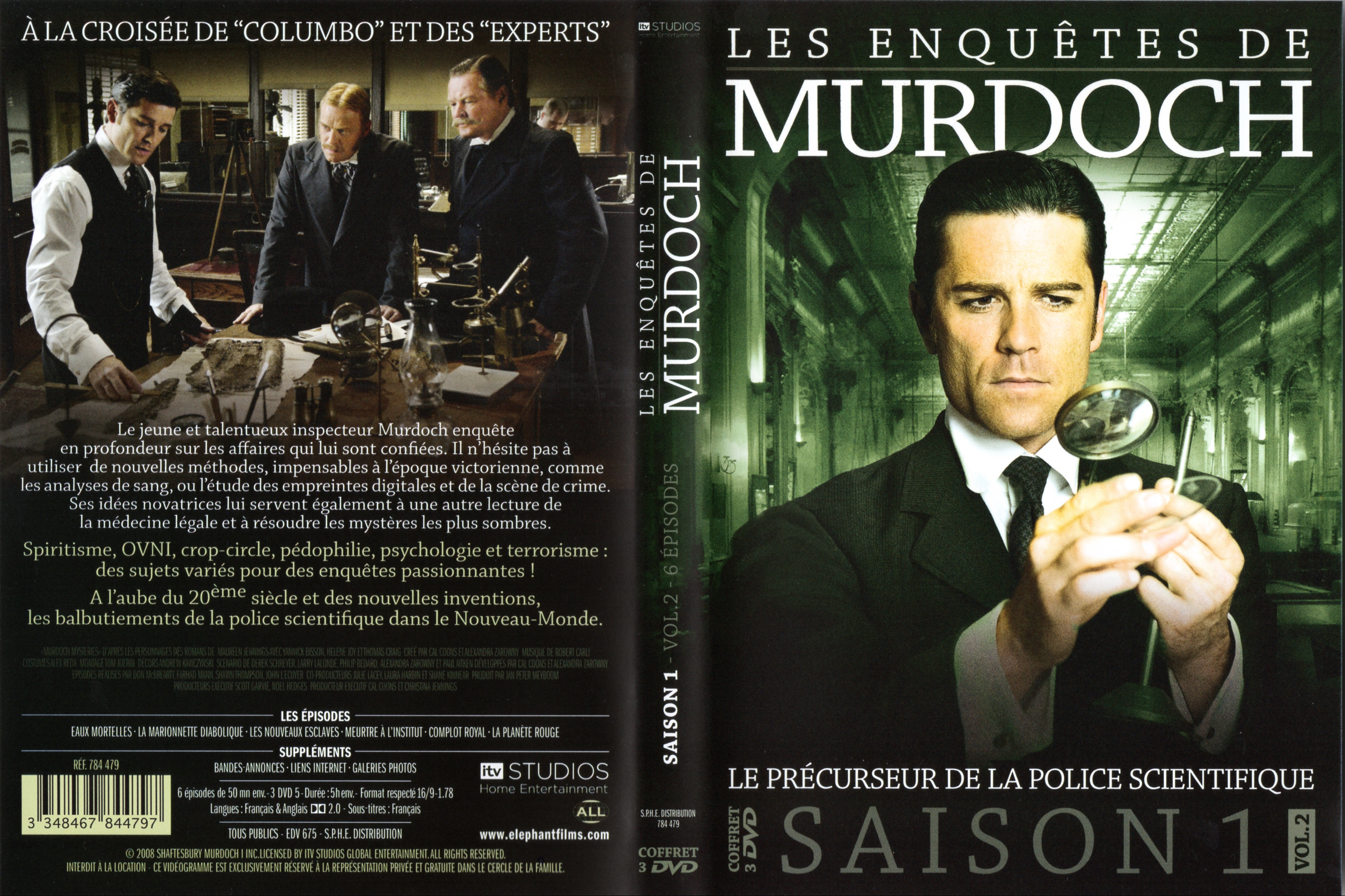 Jaquette DVD Les enqutes de Murdoch Saison 1 vol 02