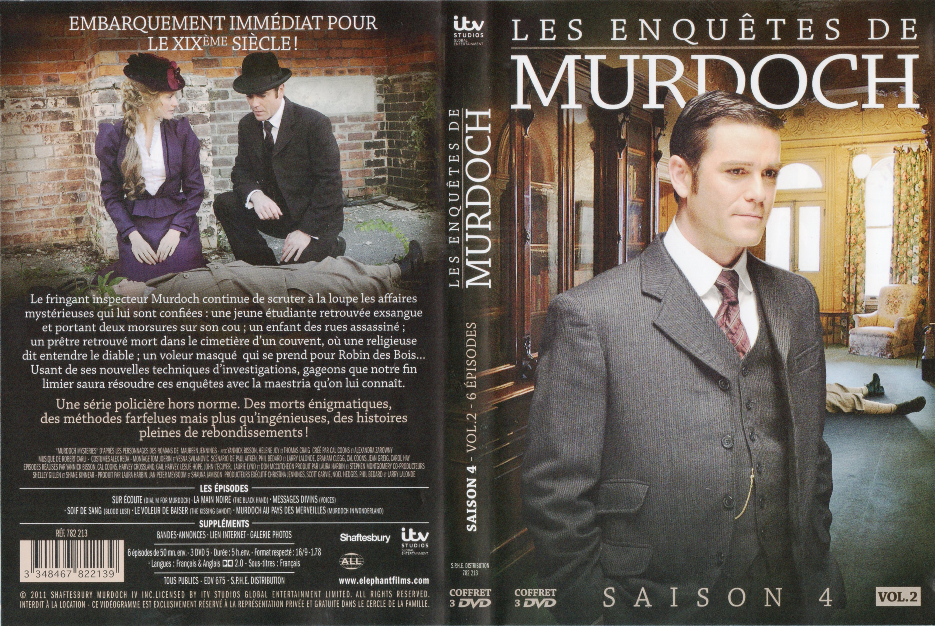 Jaquette DVD Les enqutes de Murdoch Saison 4 vol 02