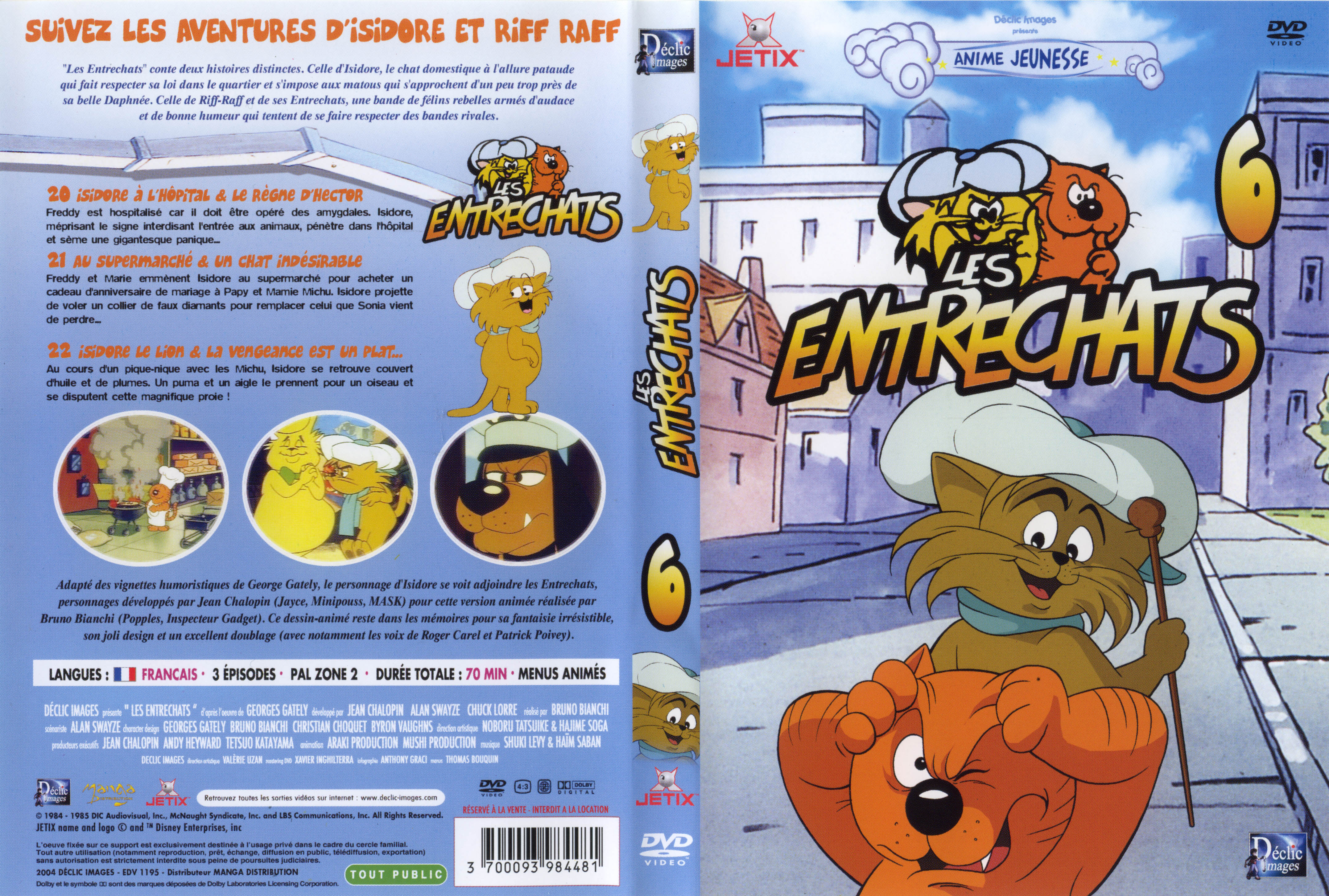 Jaquette DVD Les entrechats vol 06