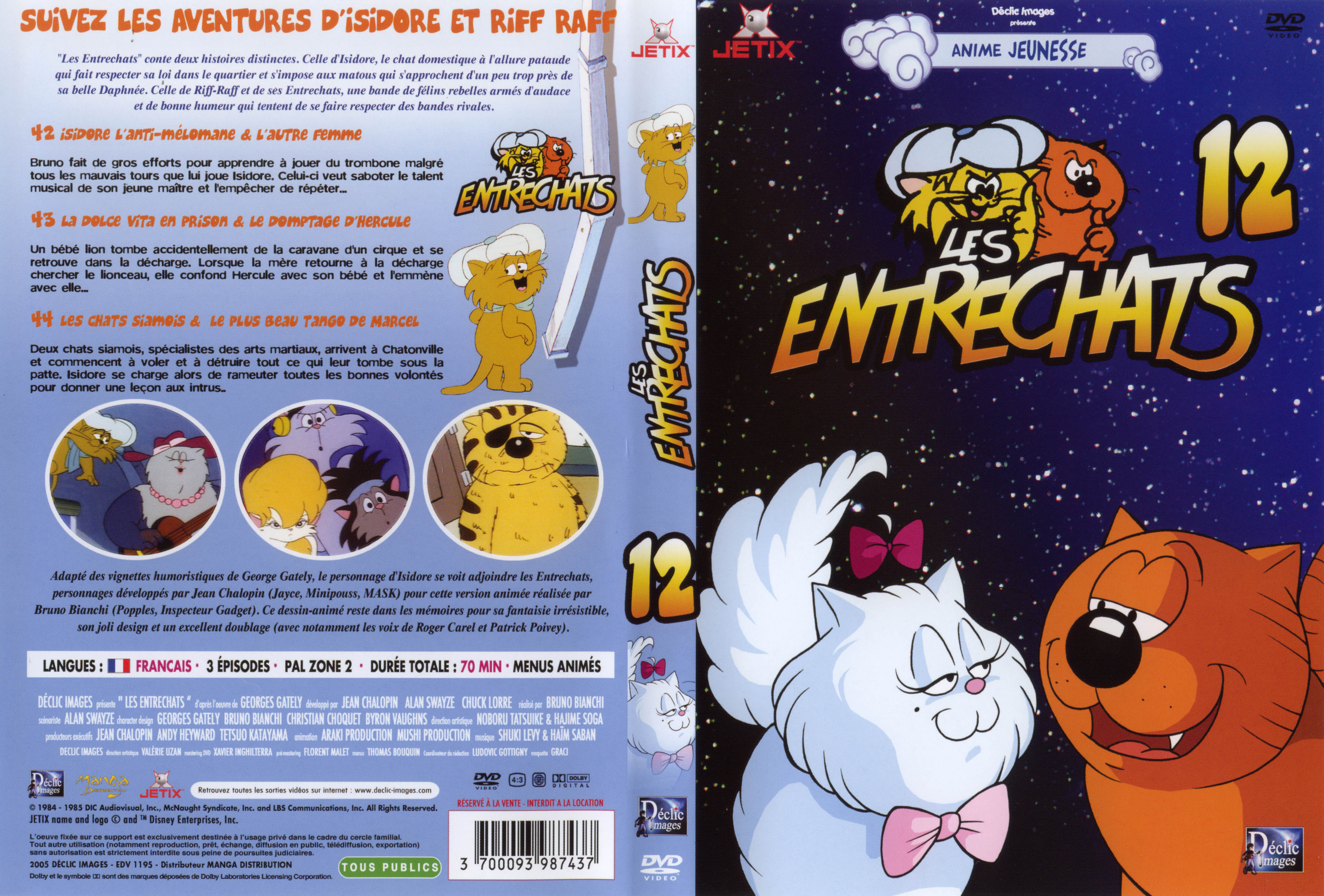 Jaquette DVD Les entrechats vol 12