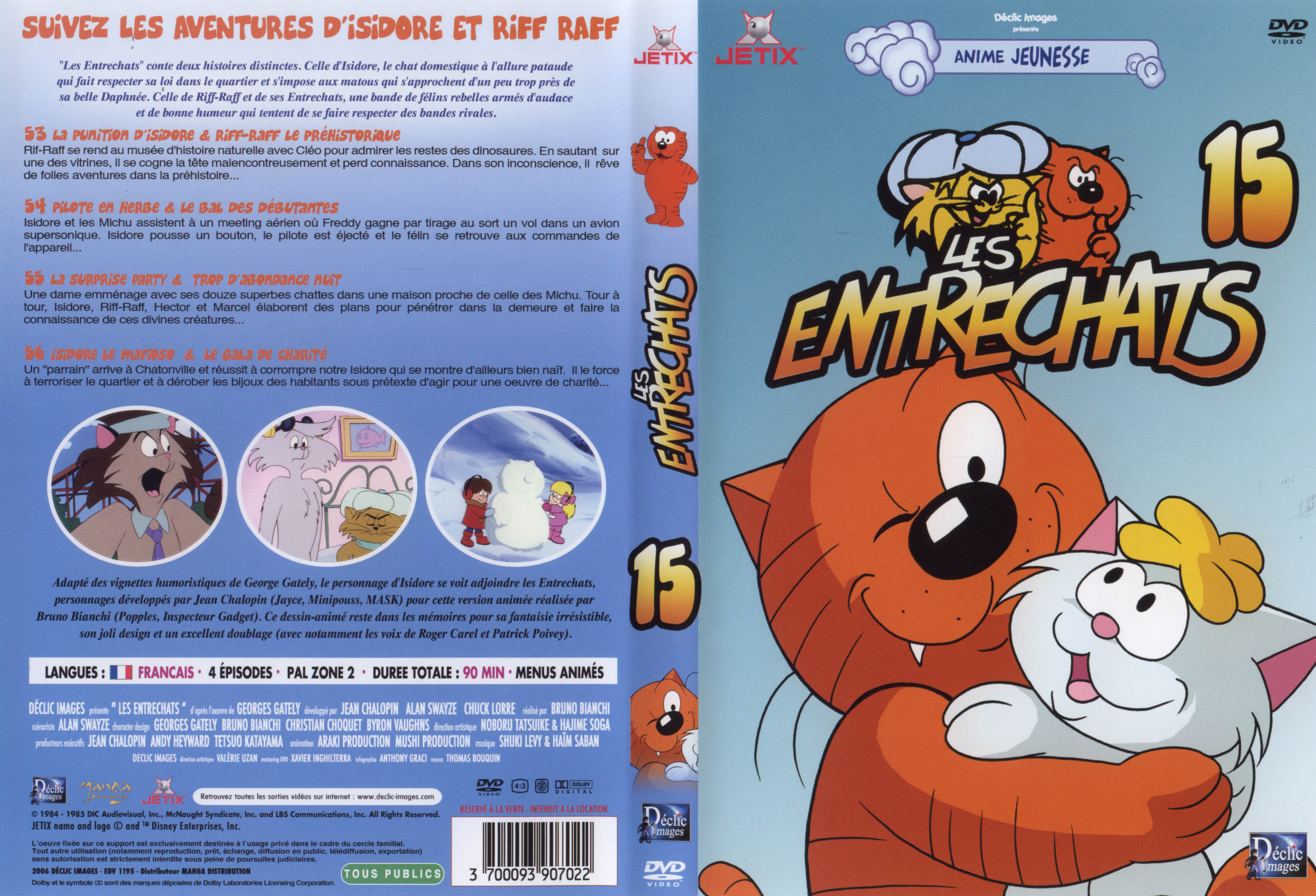 Jaquette DVD Les entrechats vol 15