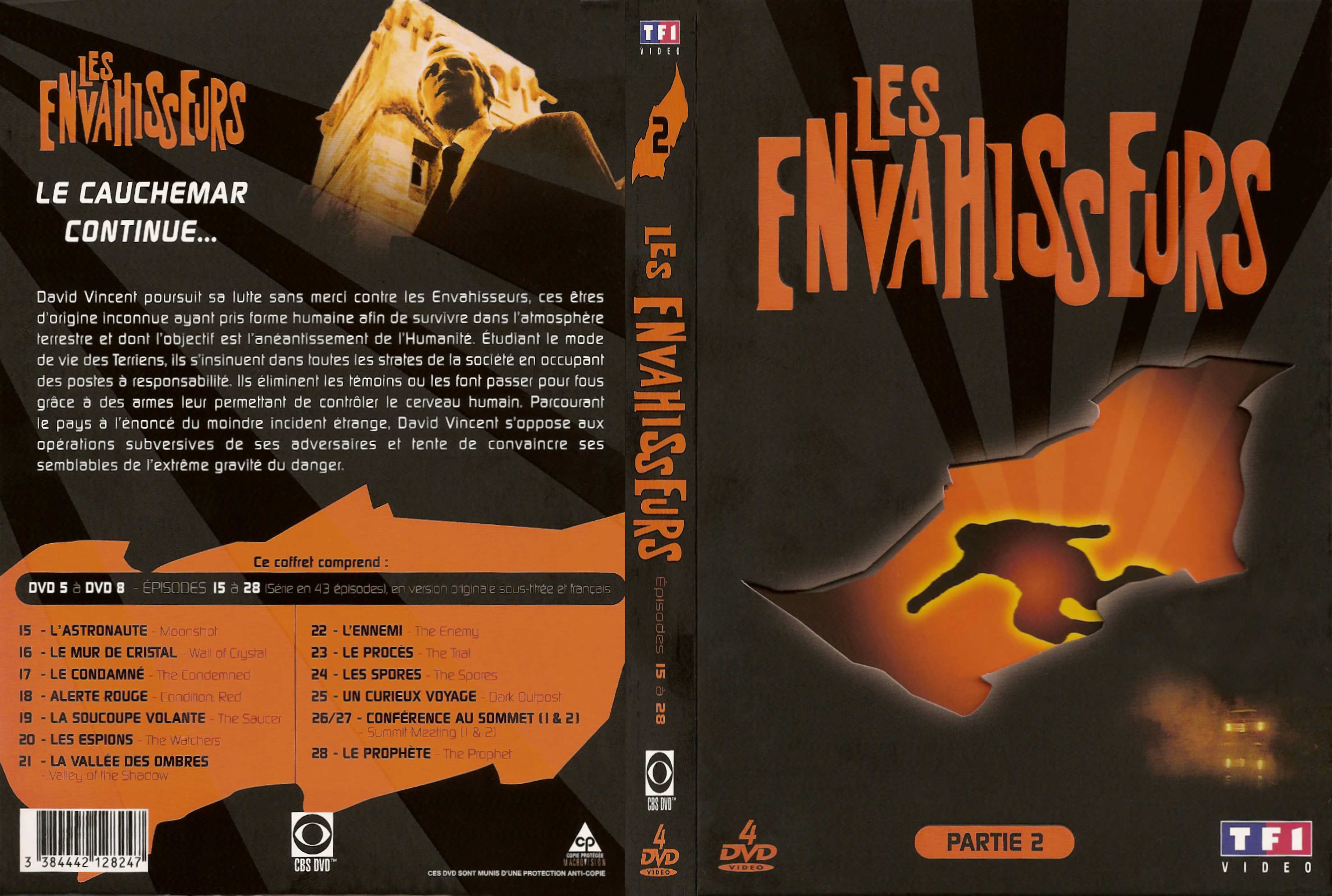 Jaquette DVD Les envahisseurs Partie 2 COFFRET