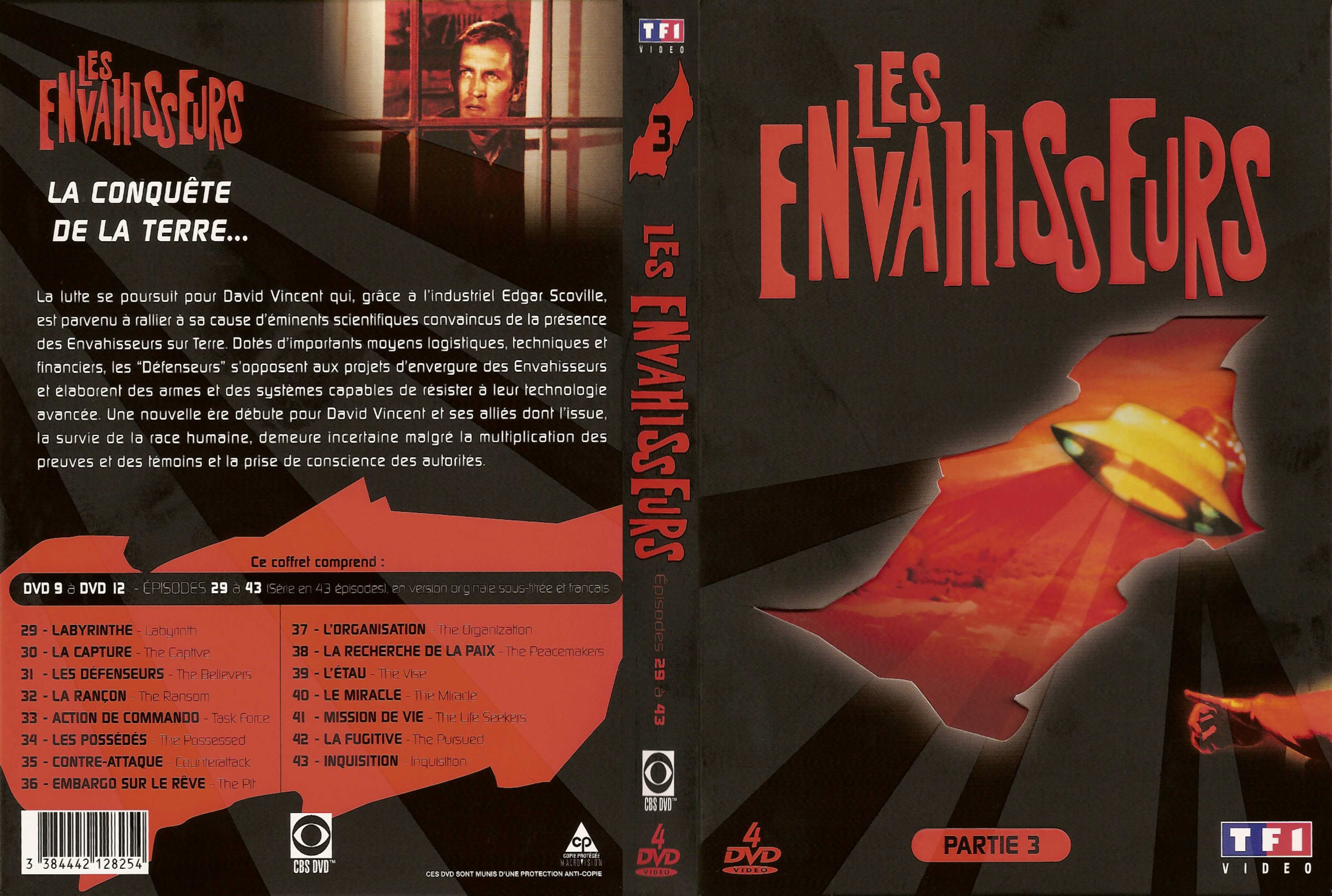 Jaquette DVD Les envahisseurs Partie 3 COFFRET