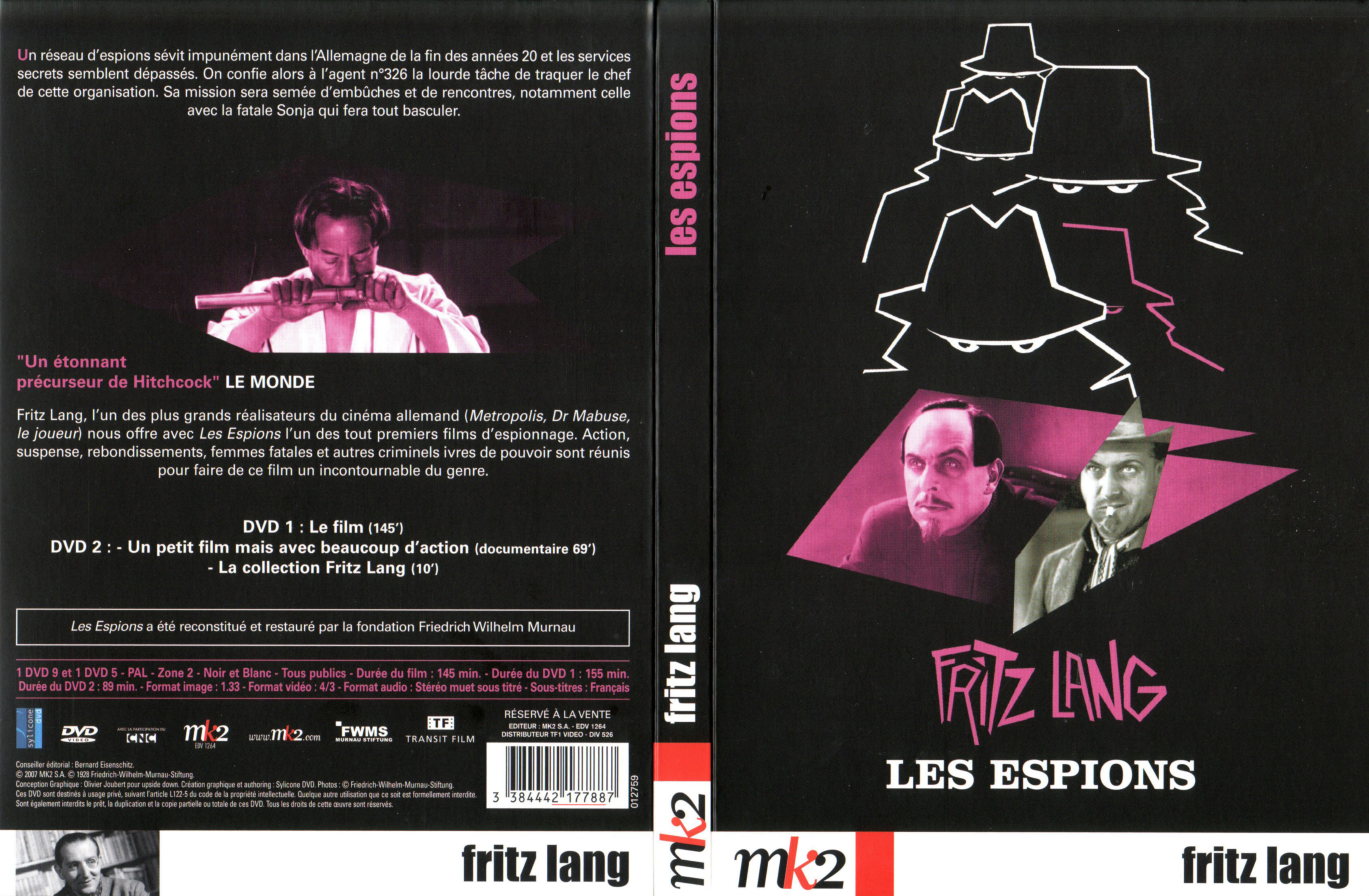 Jaquette DVD Les espions