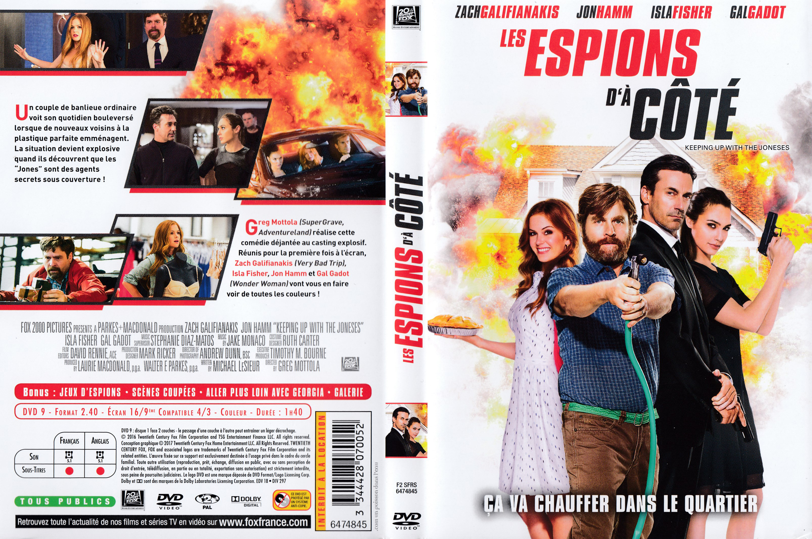 Jaquette DVD Les espions d