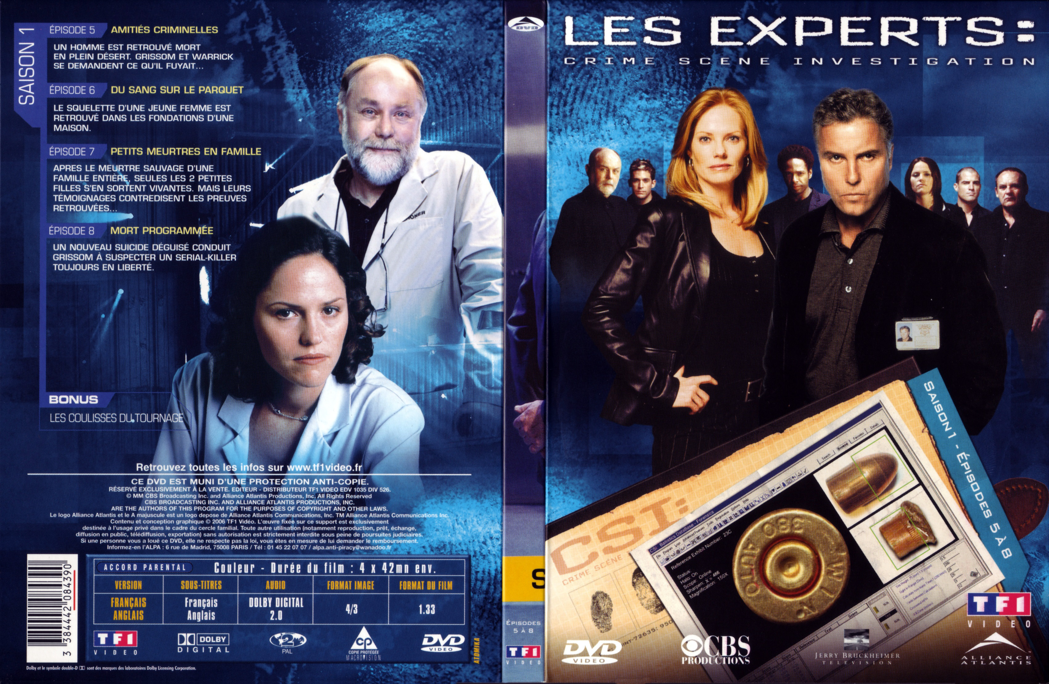 Jaquette DVD Les expert Saison 1 DVD 2