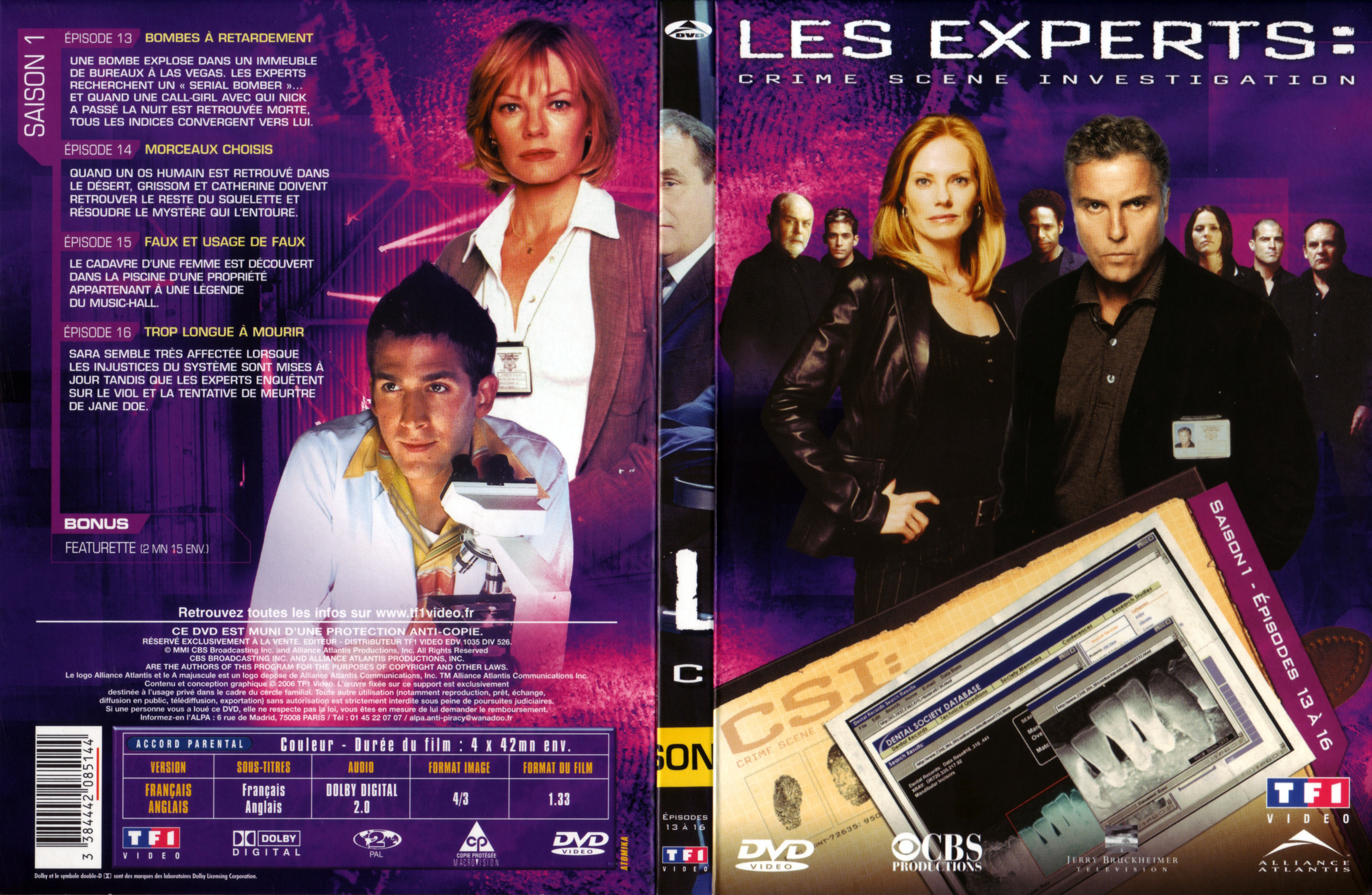 Jaquette DVD Les expert Saison 1 DVD 4