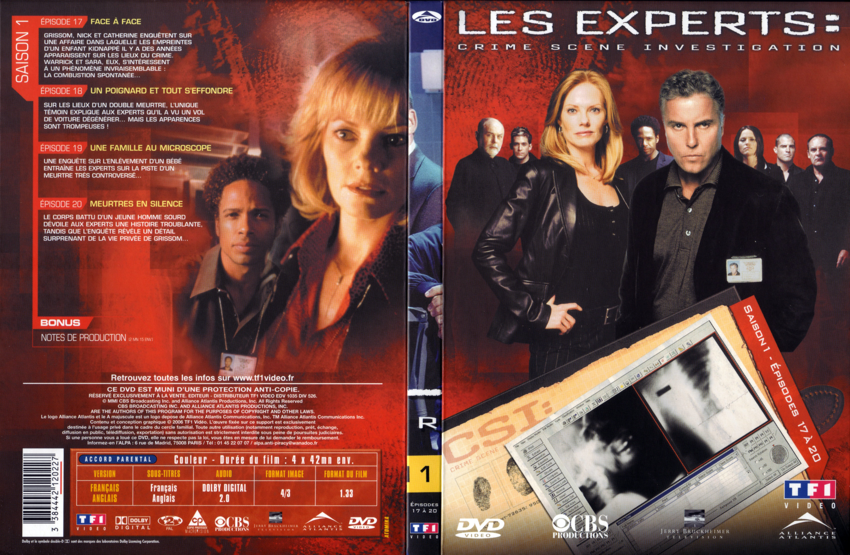 Jaquette DVD Les expert Saison 1 DVD 5