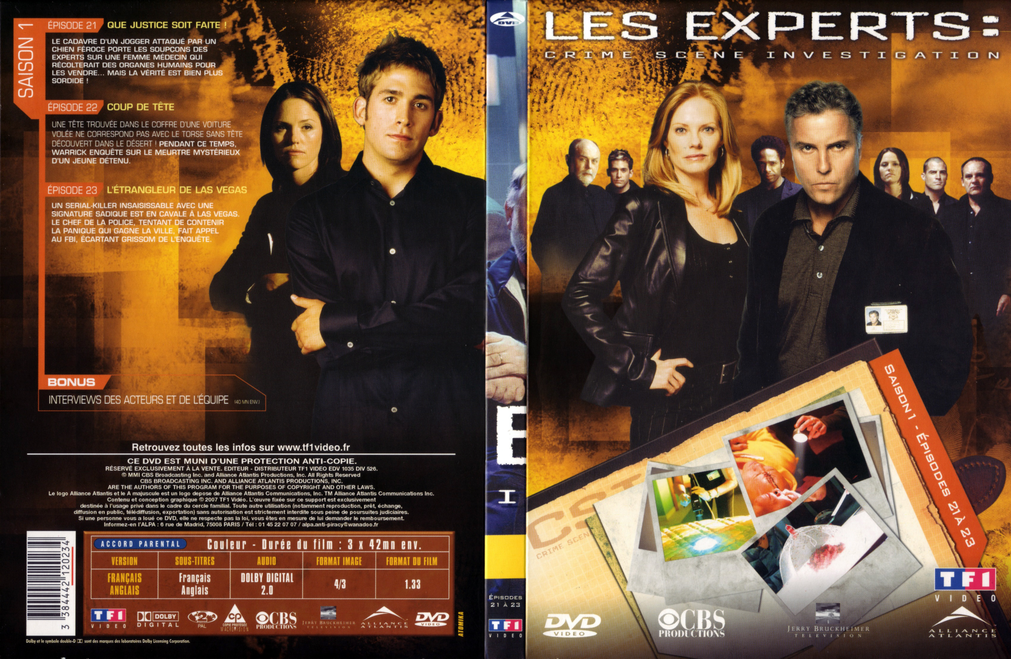 Jaquette DVD Les expert Saison 1 DVD 6