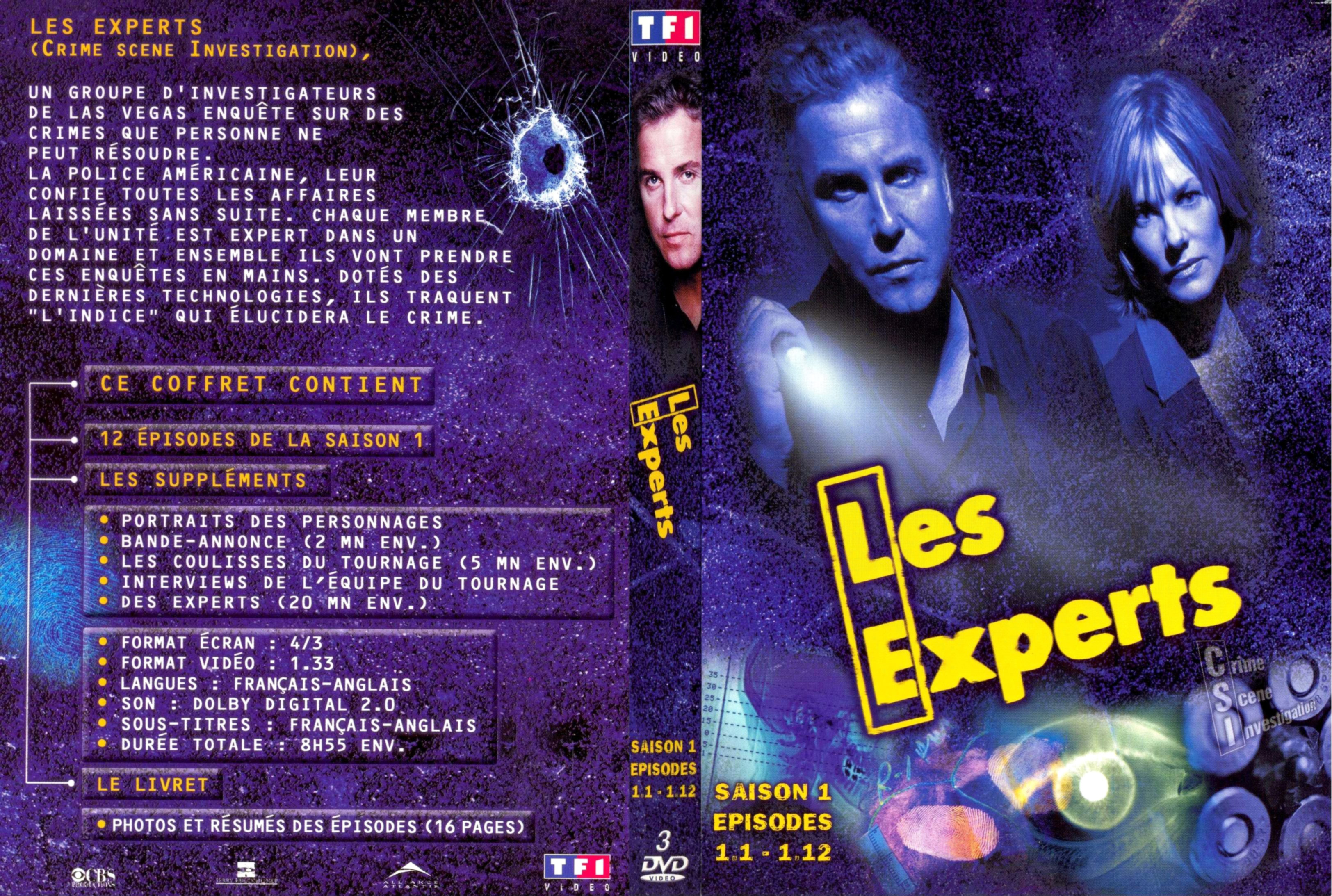 Jaquette DVD Les expert Saison 1 vol 1 COFFRET