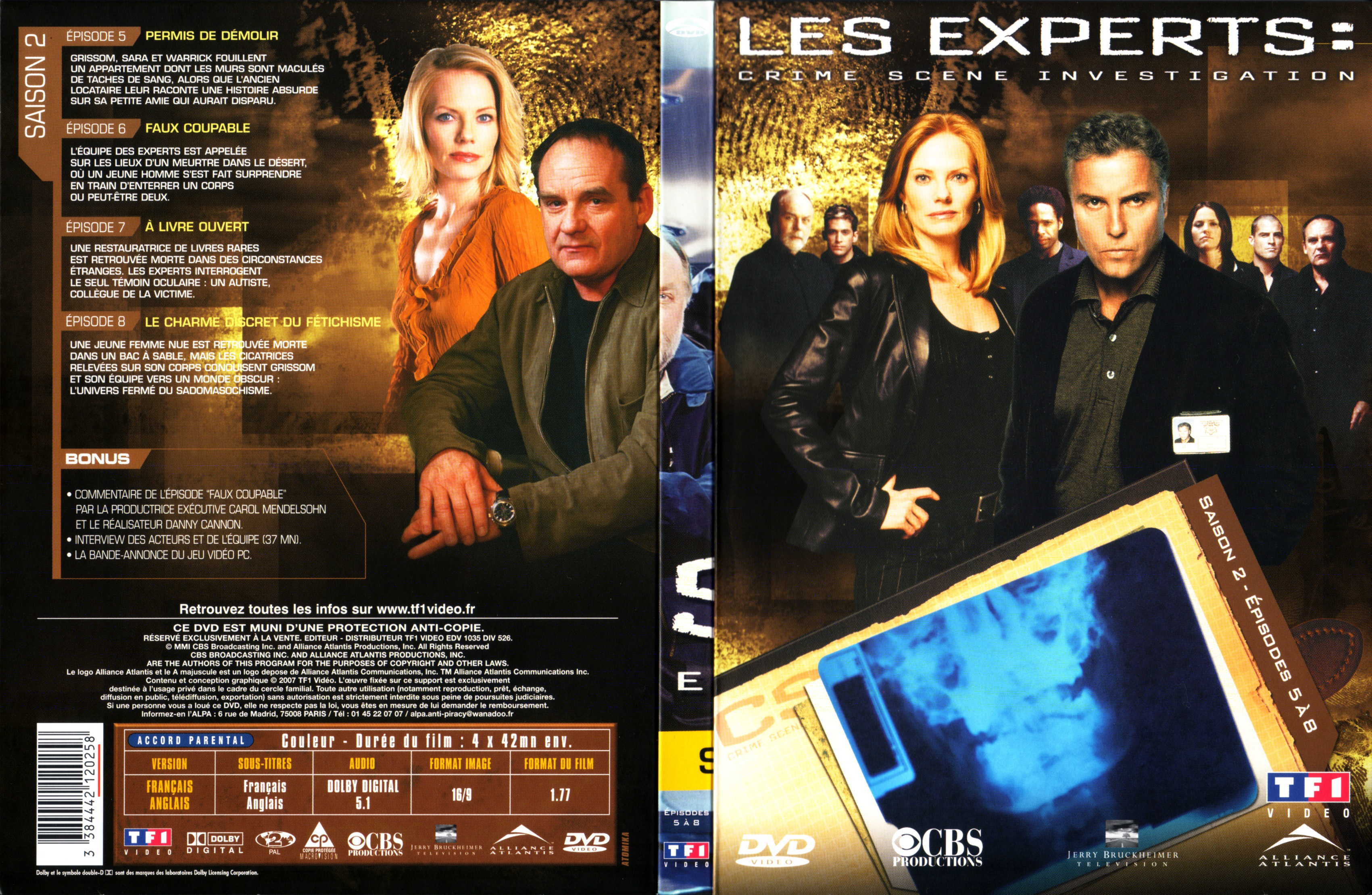 Jaquette DVD Les expert Saison 2 DVD 2