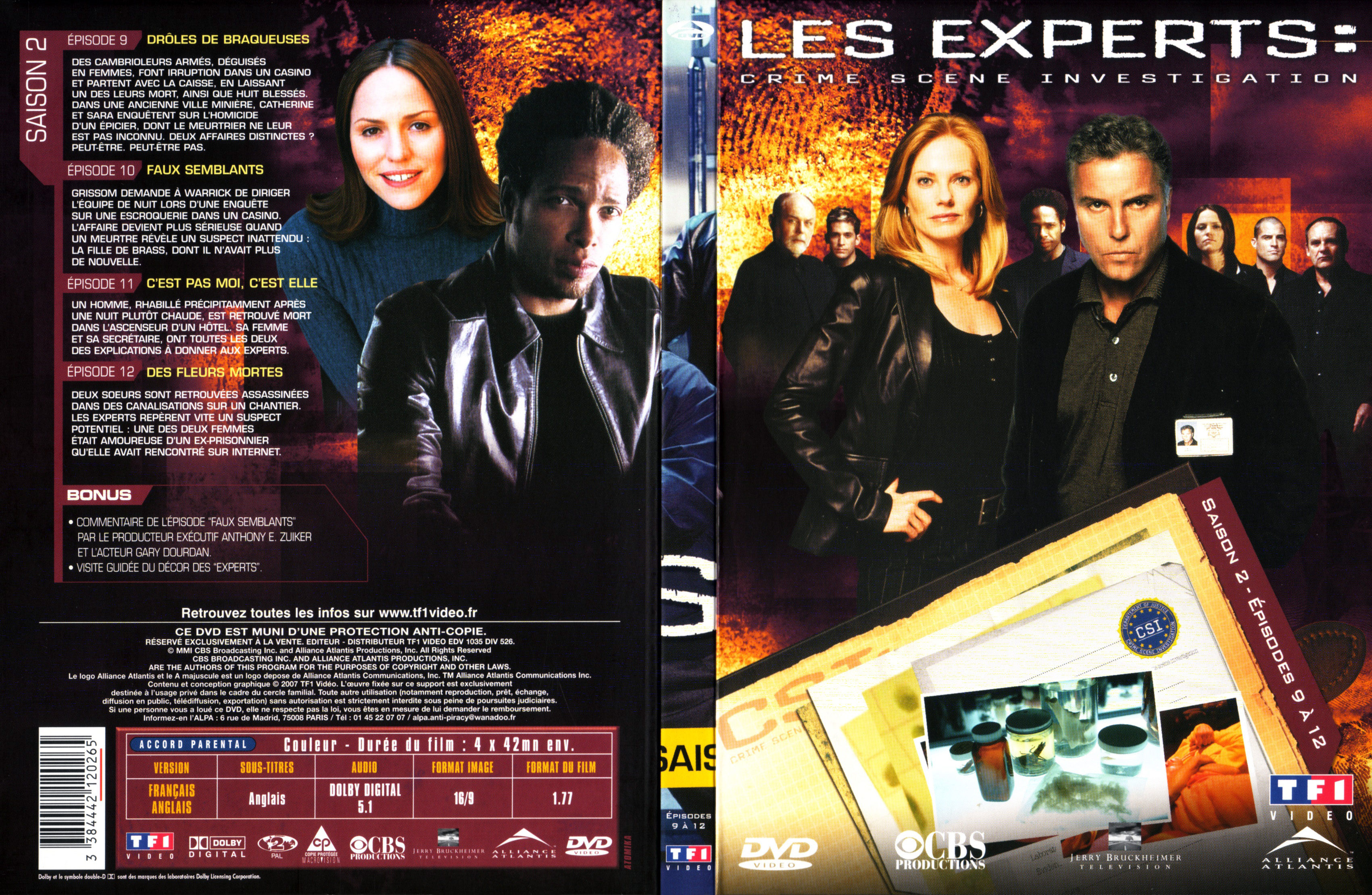 Jaquette DVD Les expert Saison 2 DVD 3