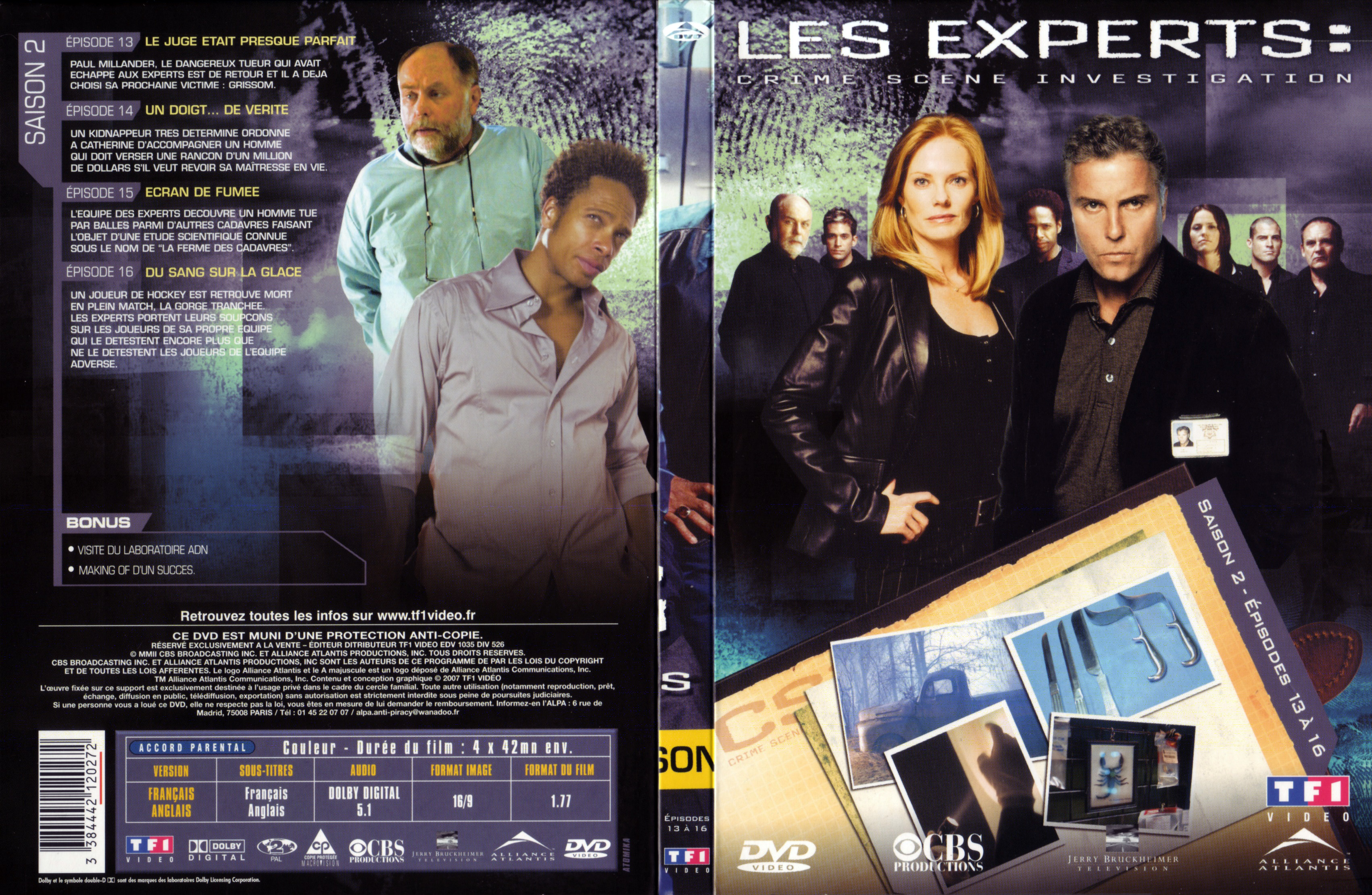 Jaquette DVD Les expert Saison 2 DVD 4