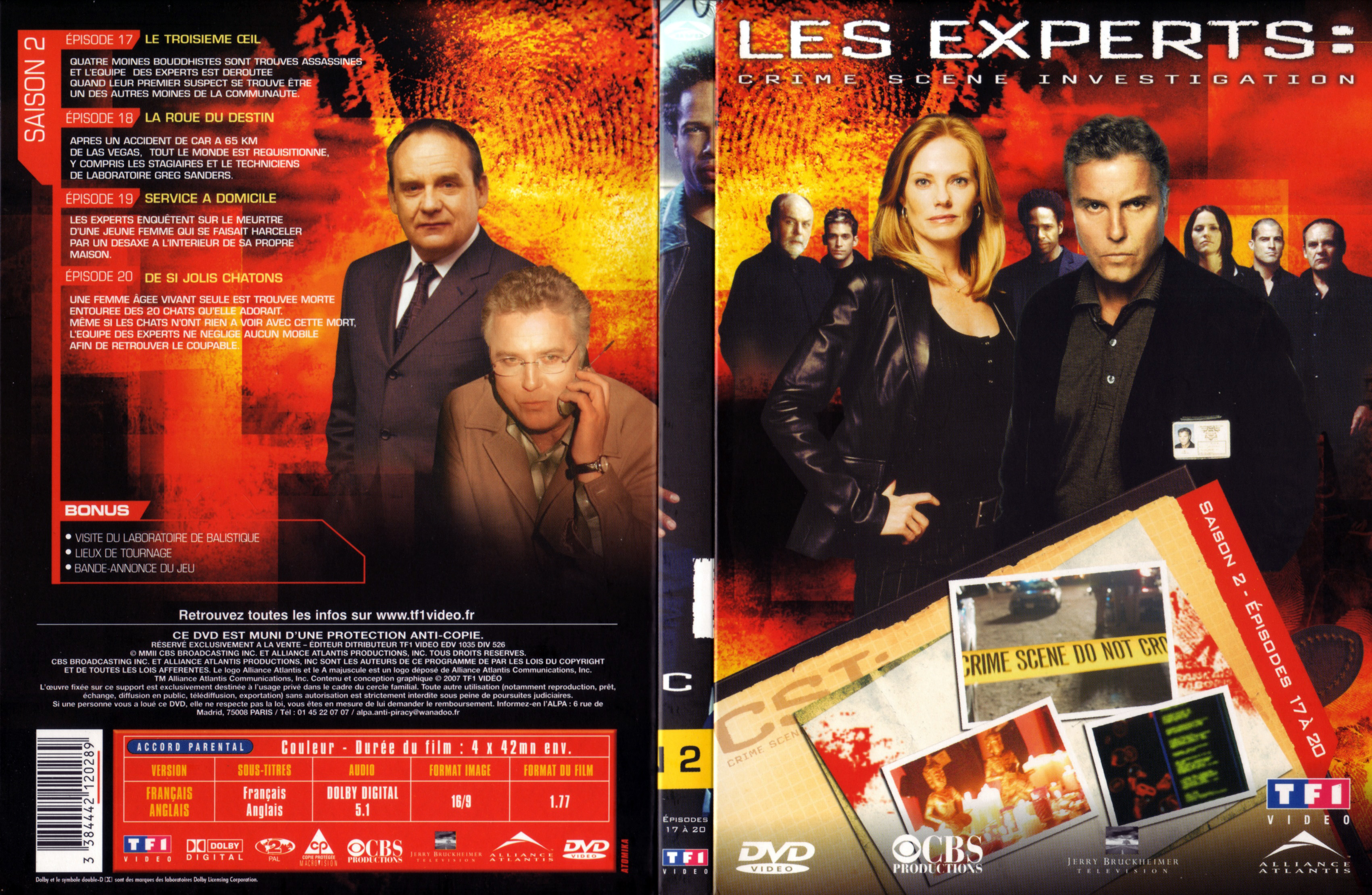 Jaquette DVD Les expert Saison 2 DVD 5