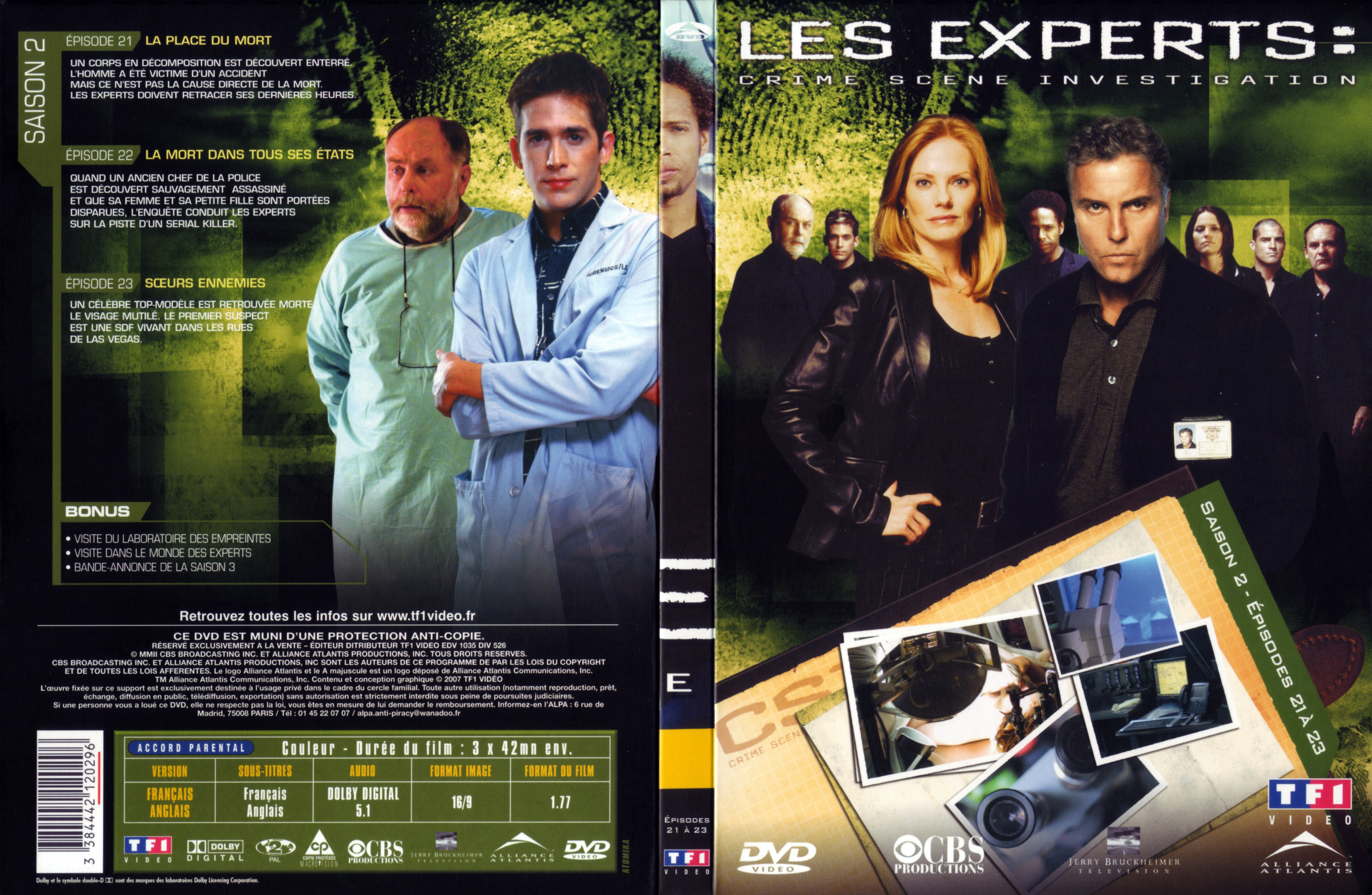 Jaquette DVD Les expert Saison 2 DVD 6