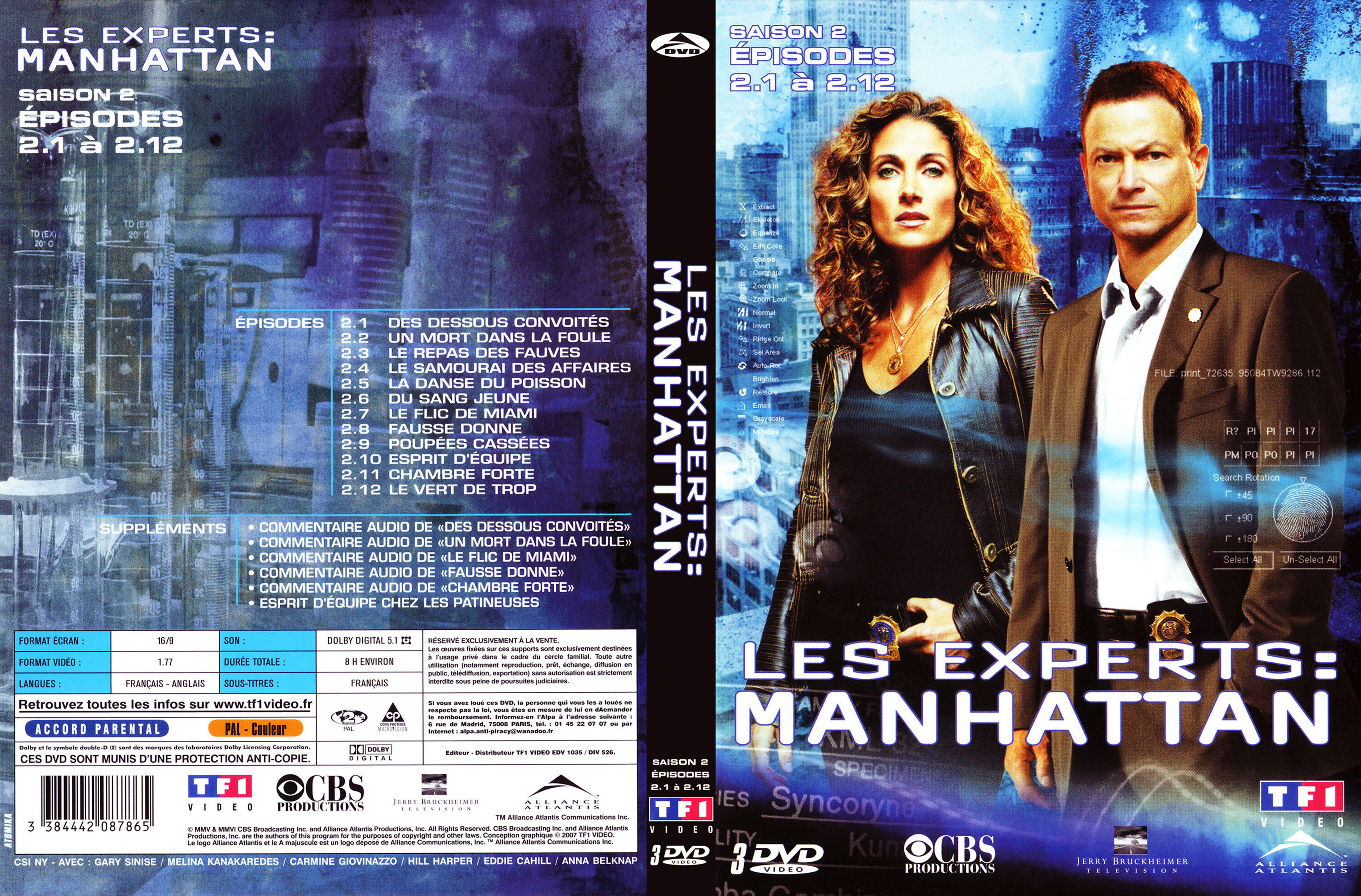 Jaquette DVD Les experts Manhattan Saison 2 vol 1
