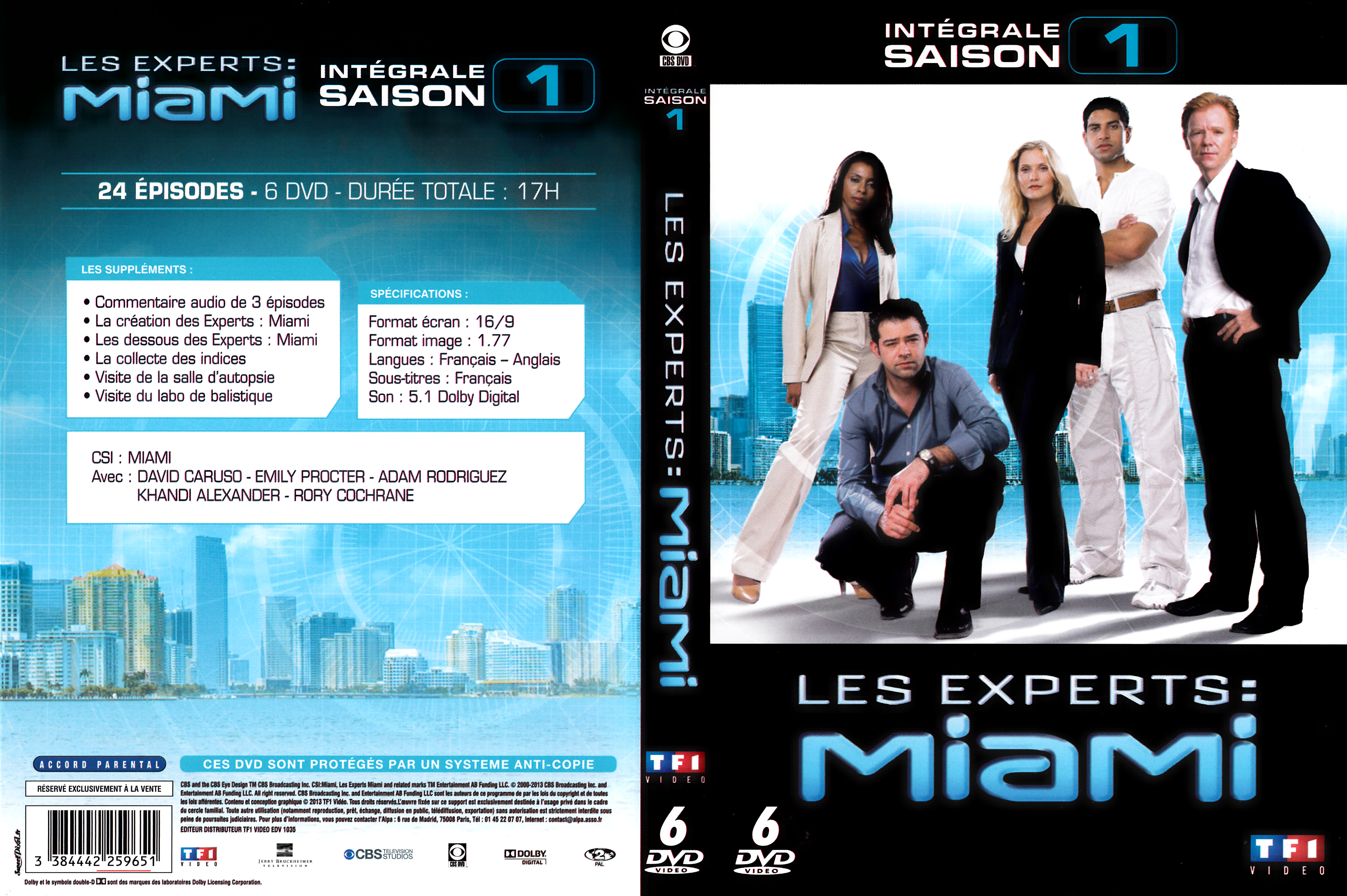 Jaquette DVD Les experts Miami Saison 01 COFFRET v2