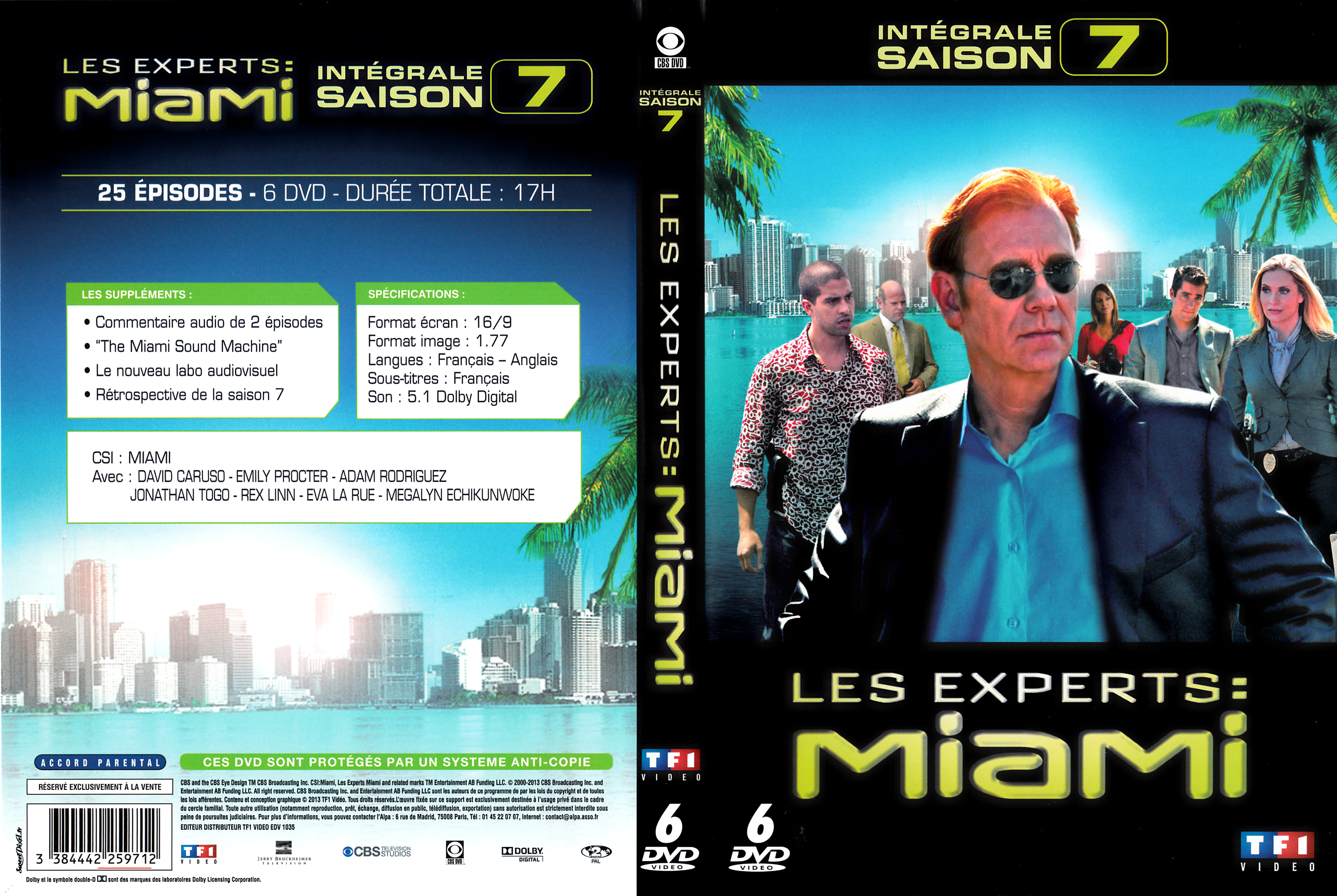 Jaquette DVD Les experts Miami Saison 07 COFFRET v2