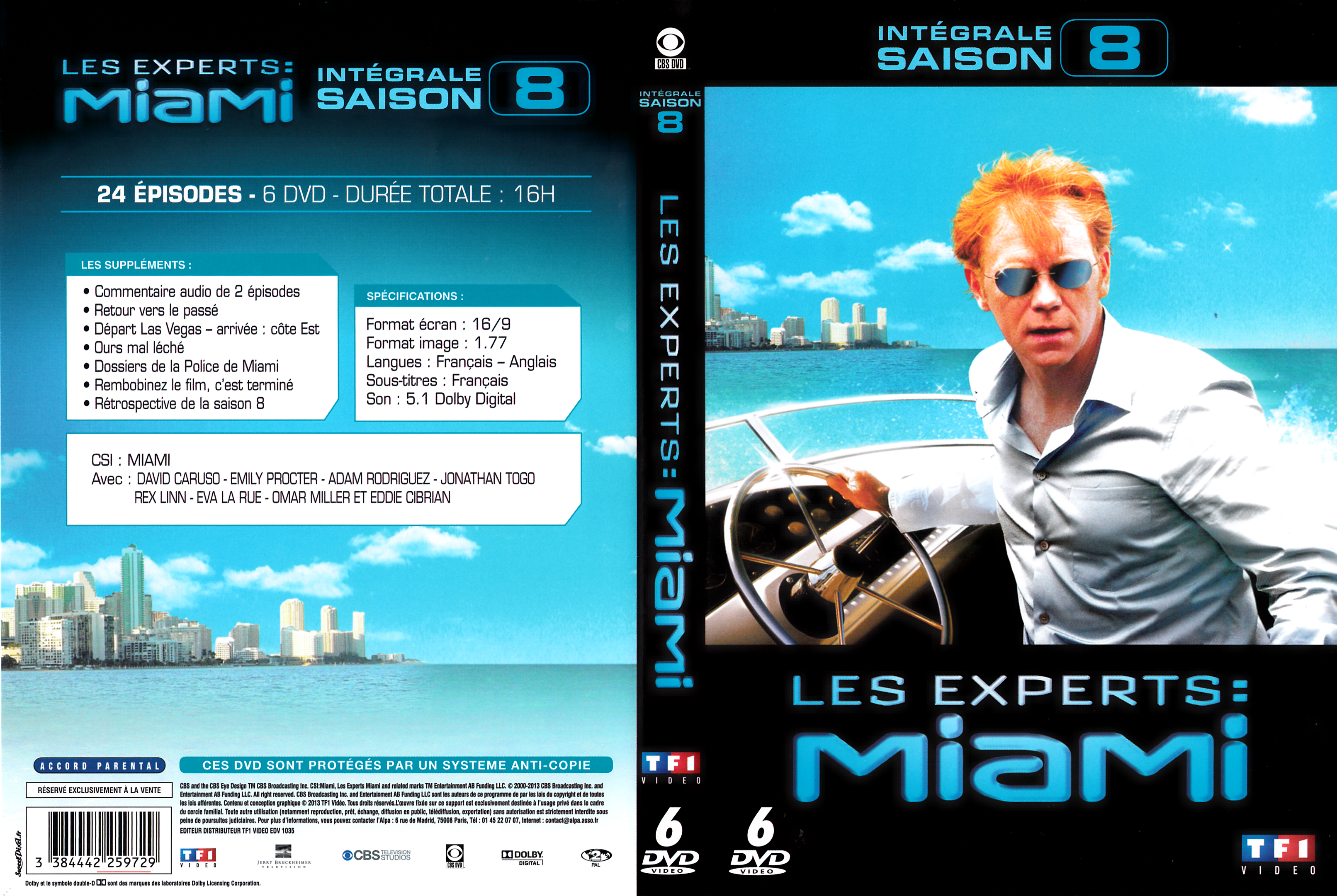 Jaquette DVD Les experts Miami Saison 08 COFFRET v2