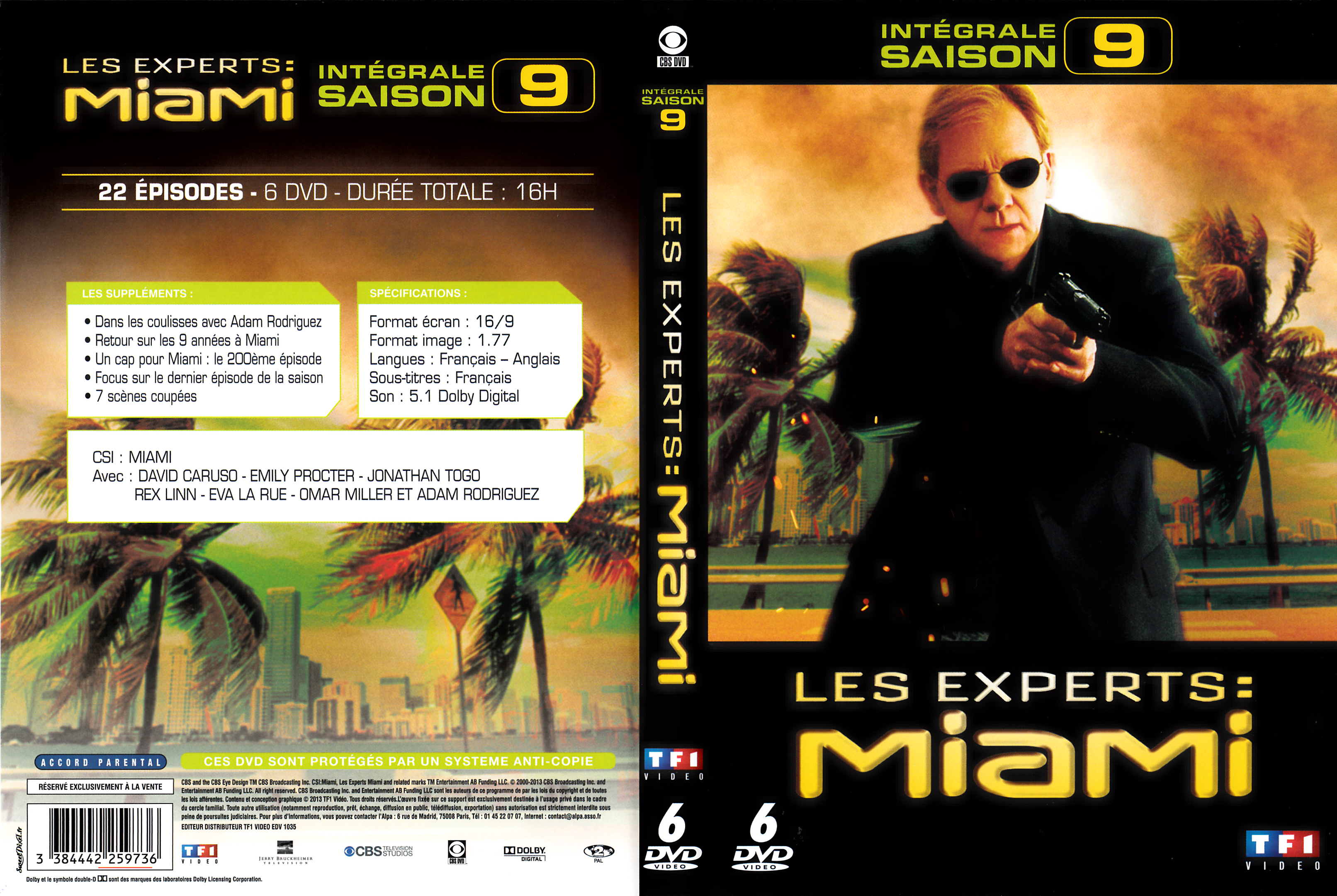 Jaquette DVD Les experts Miami Saison 09 COFFRET v2