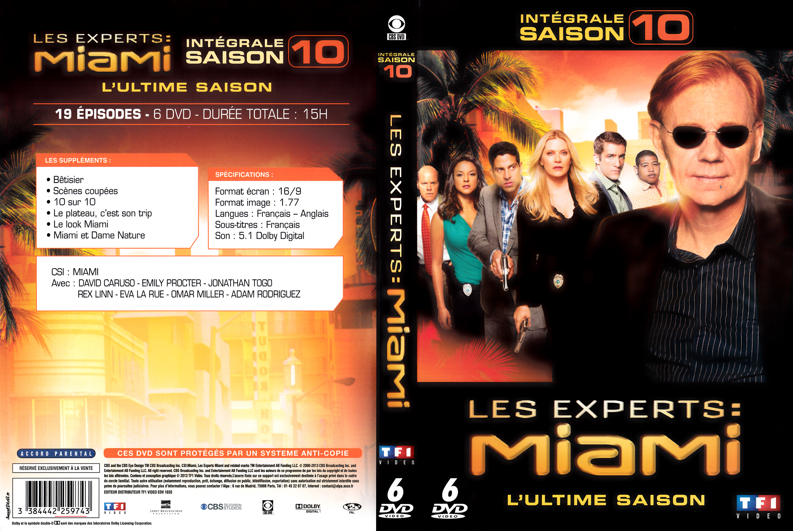 Jaquette DVD Les experts Miami Saison 10 COFFRET v2