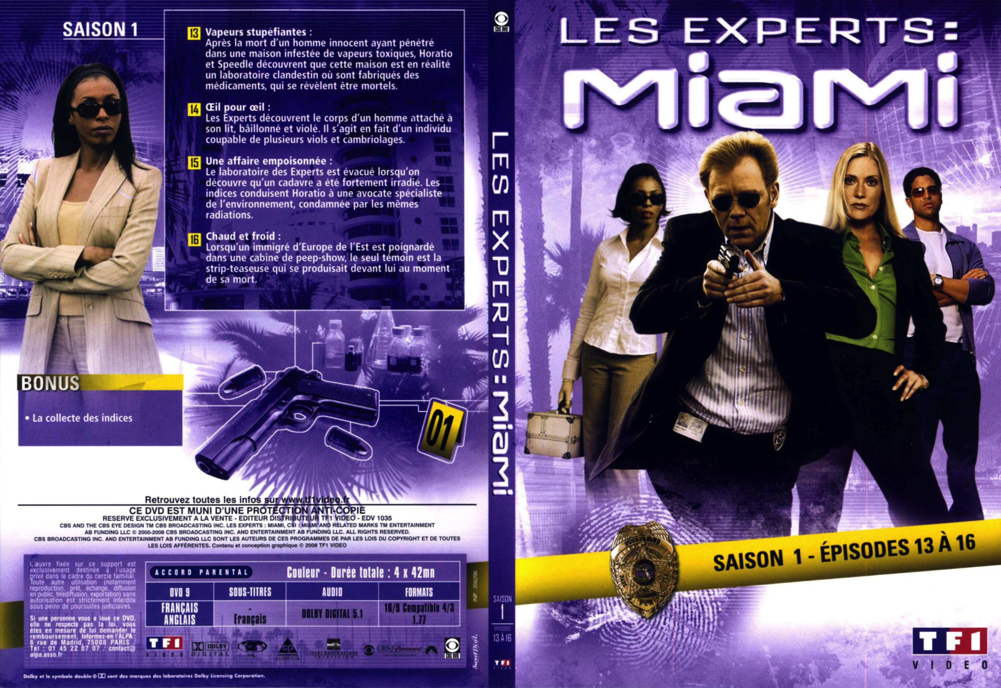 Jaquette DVD Les experts Miami Saison 1 vol 2 DVD 1 v2