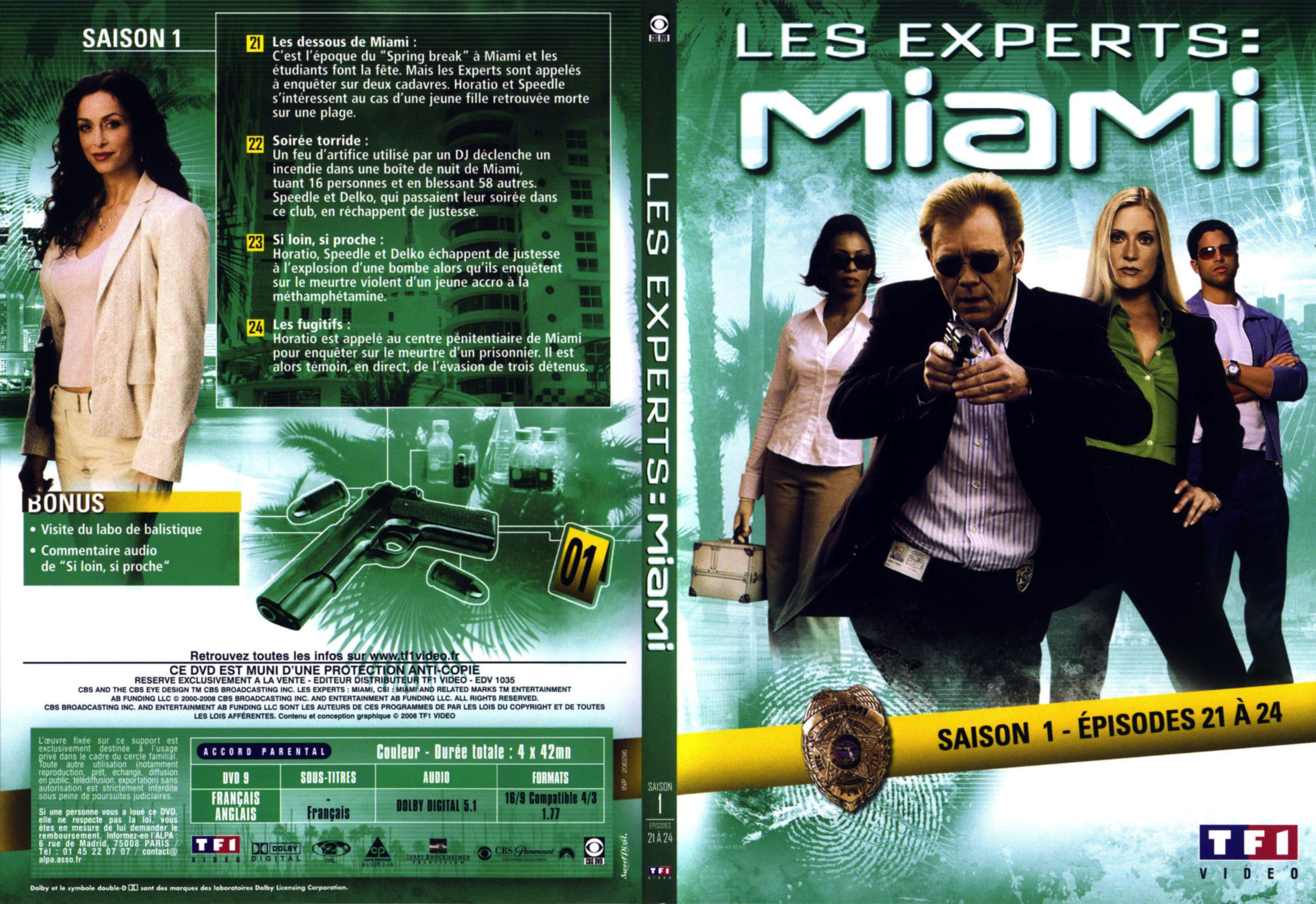 Jaquette DVD Les experts Miami Saison 1 vol 2 DVD 3 v2