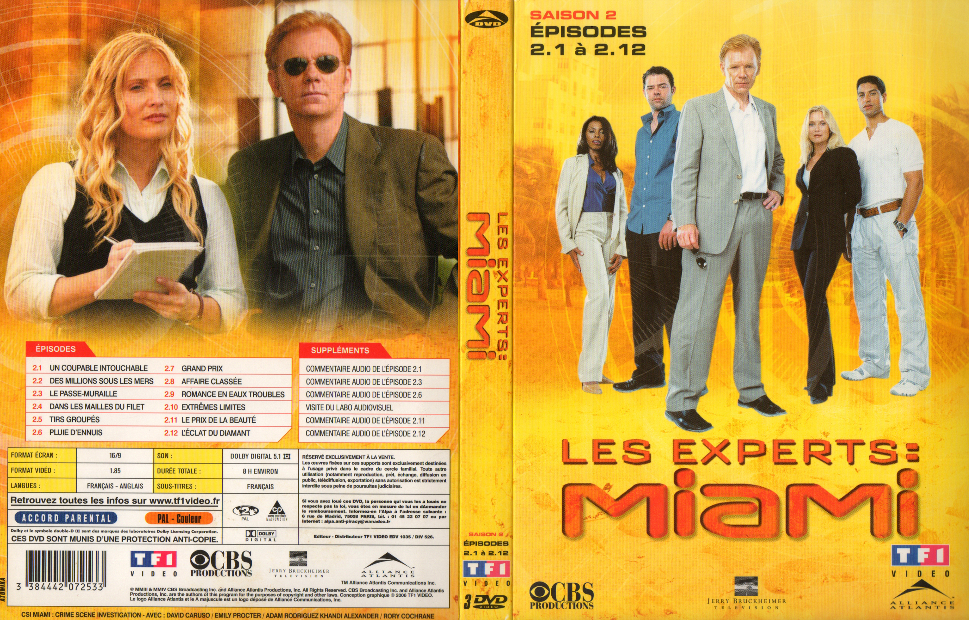 Jaquette DVD Les experts Miami Saison 2 Ep 01  12 COFFRET