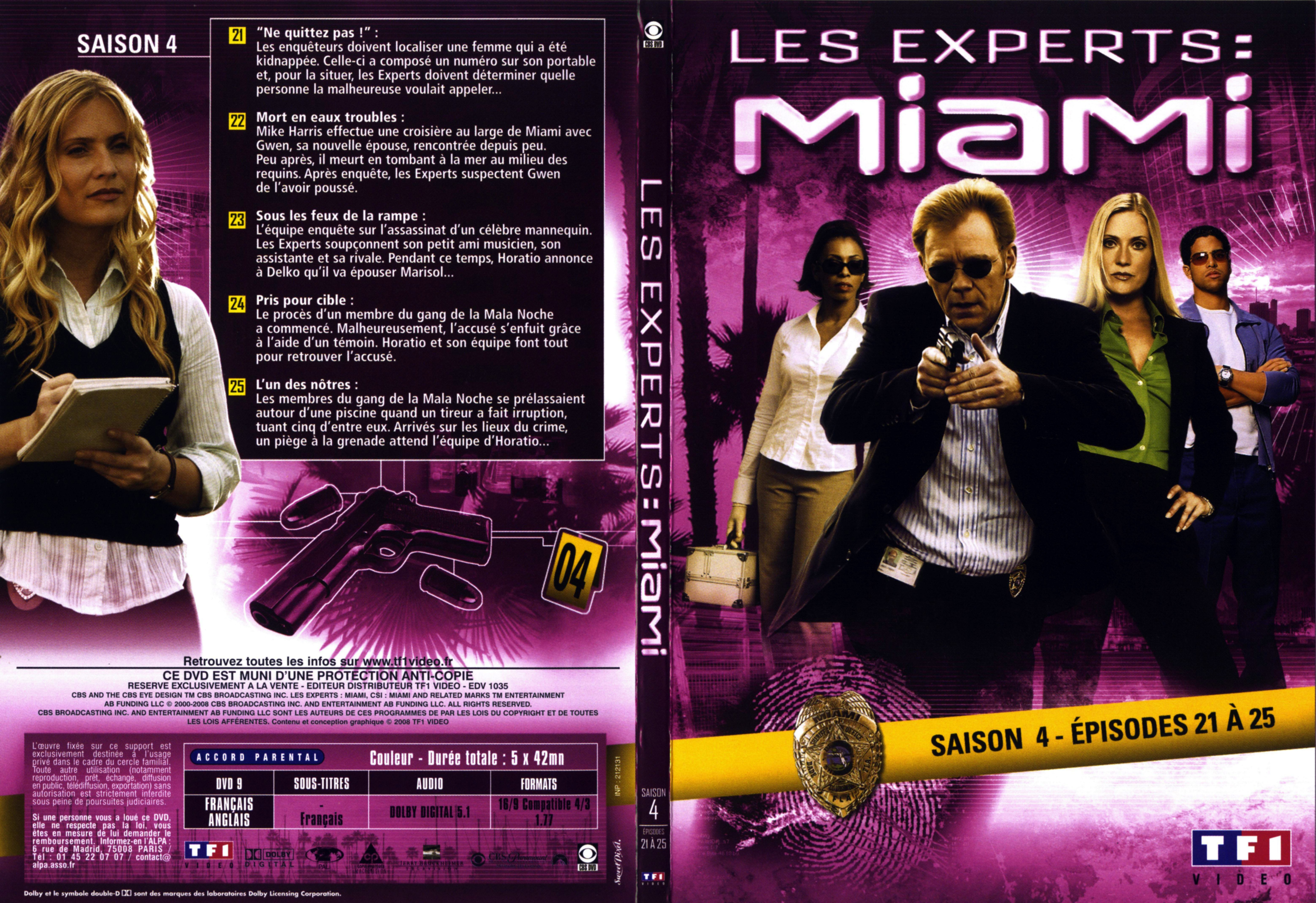 Jaquette DVD Les experts Miami Saison 4 vol 2 DVD 3