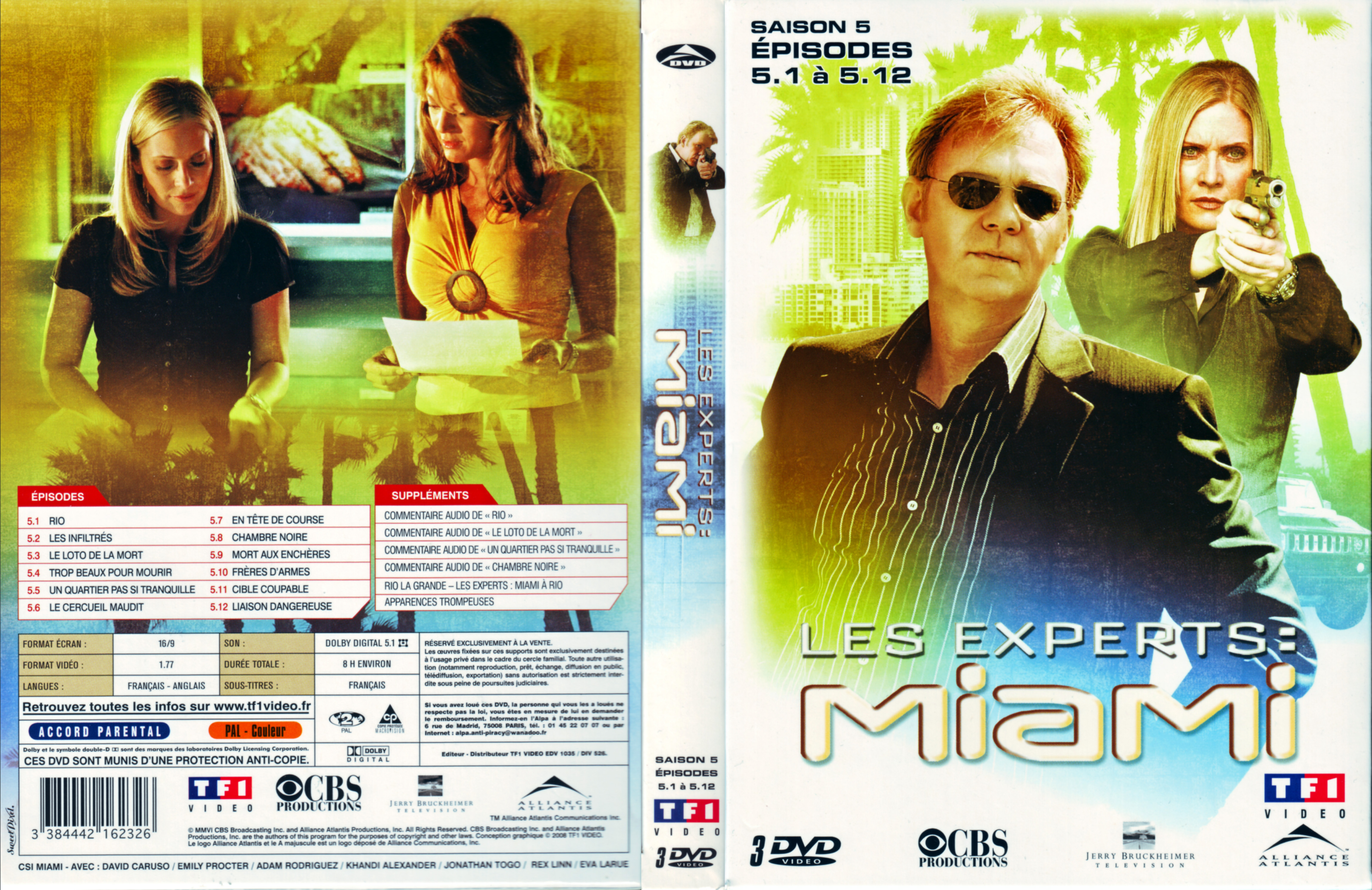 Jaquette DVD Les experts Miami Saison 5 vol 1